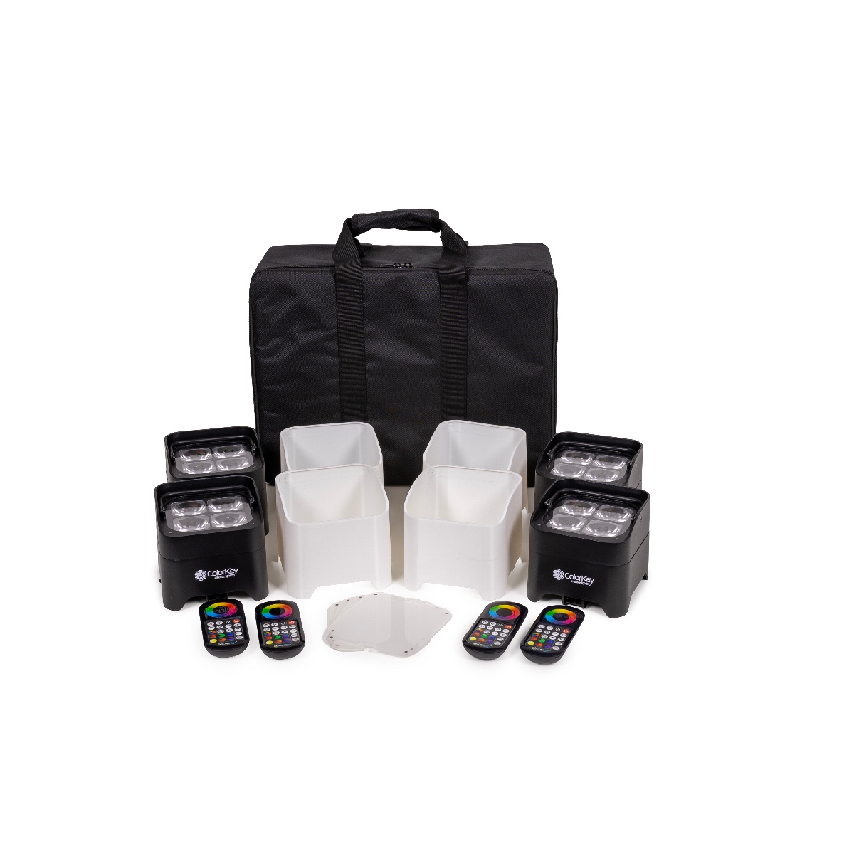 ColorKey MobilePar Mini Hex 4 MKII (4-Pack w/ Carrying Case)