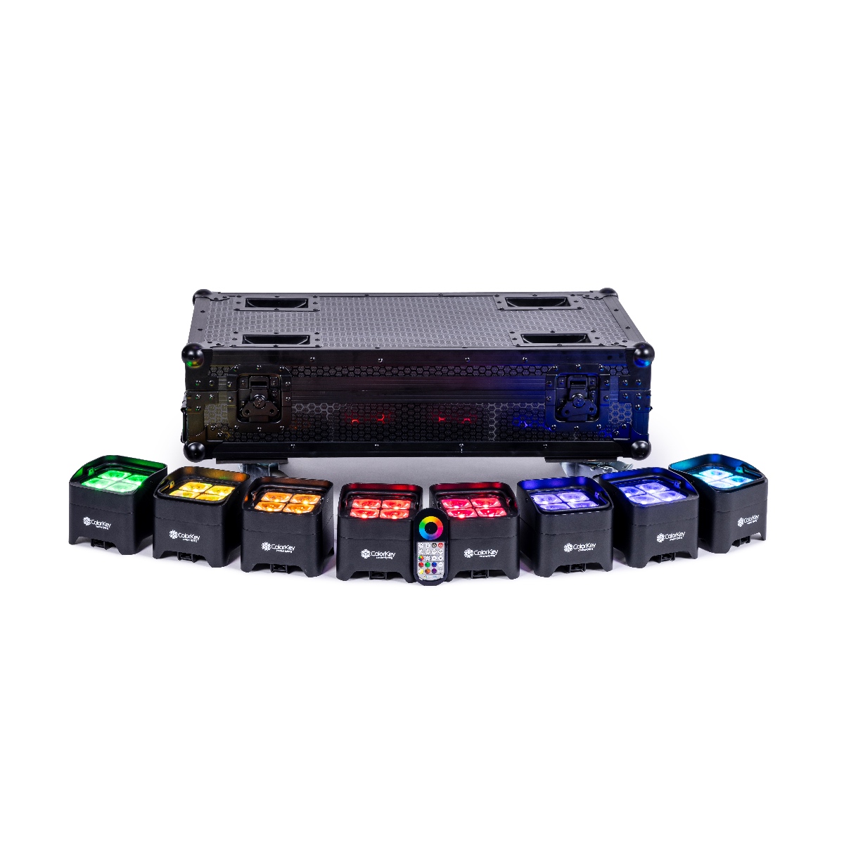 ColorKey MobilePar Mini Hex 4 MKII (8-Pack w/ Charging Road Case)