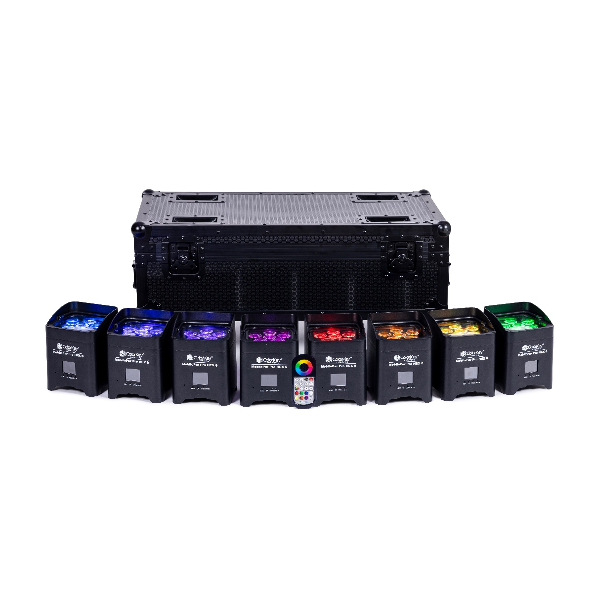 ColorKey MobilePar Pro Hex 6 (8-Pack w/ Charging Road Case)
