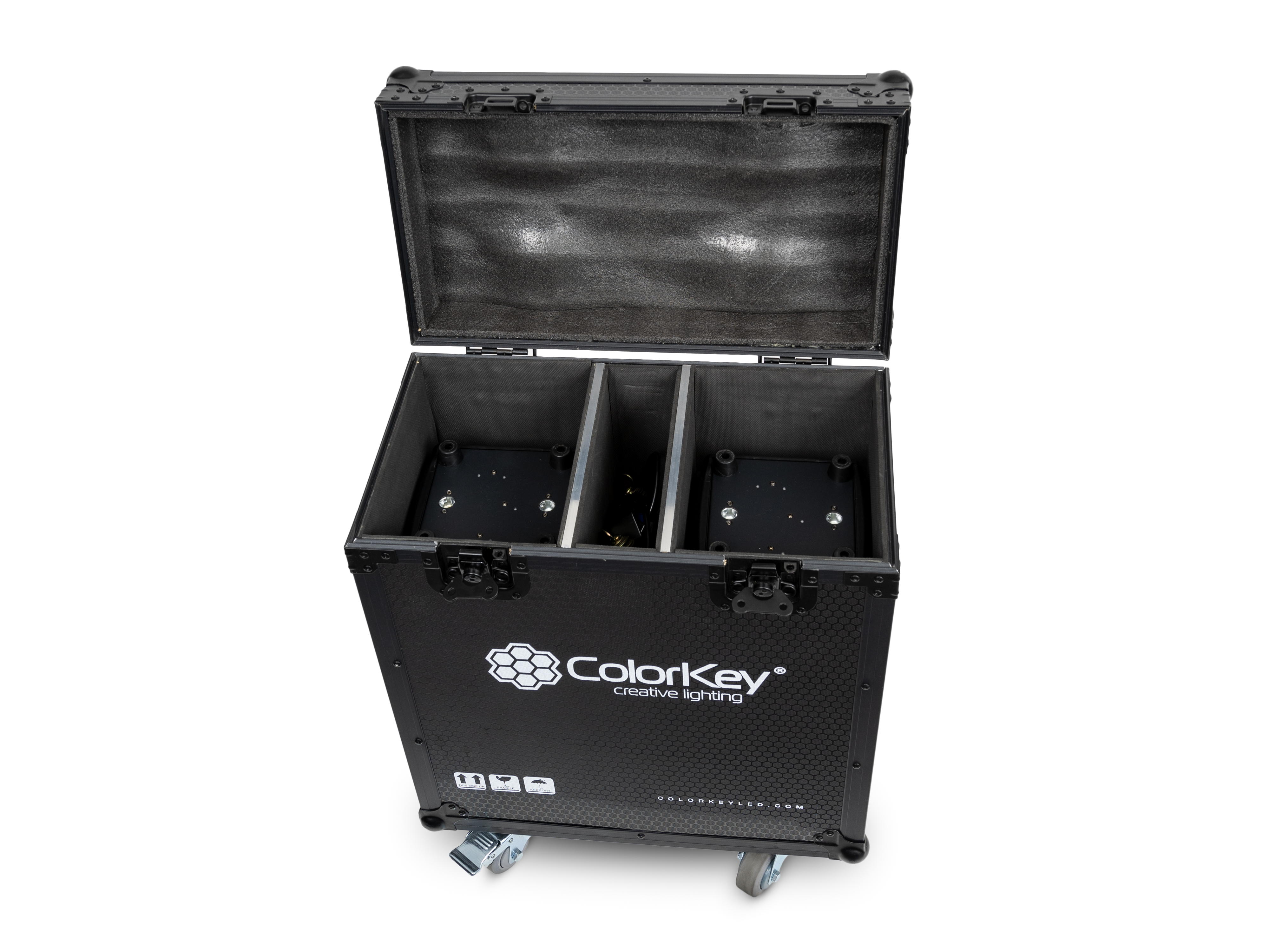 Colorkey 2-pc Creator Flight Case for Spot 250 w/ Casters (All Black) gallery 1