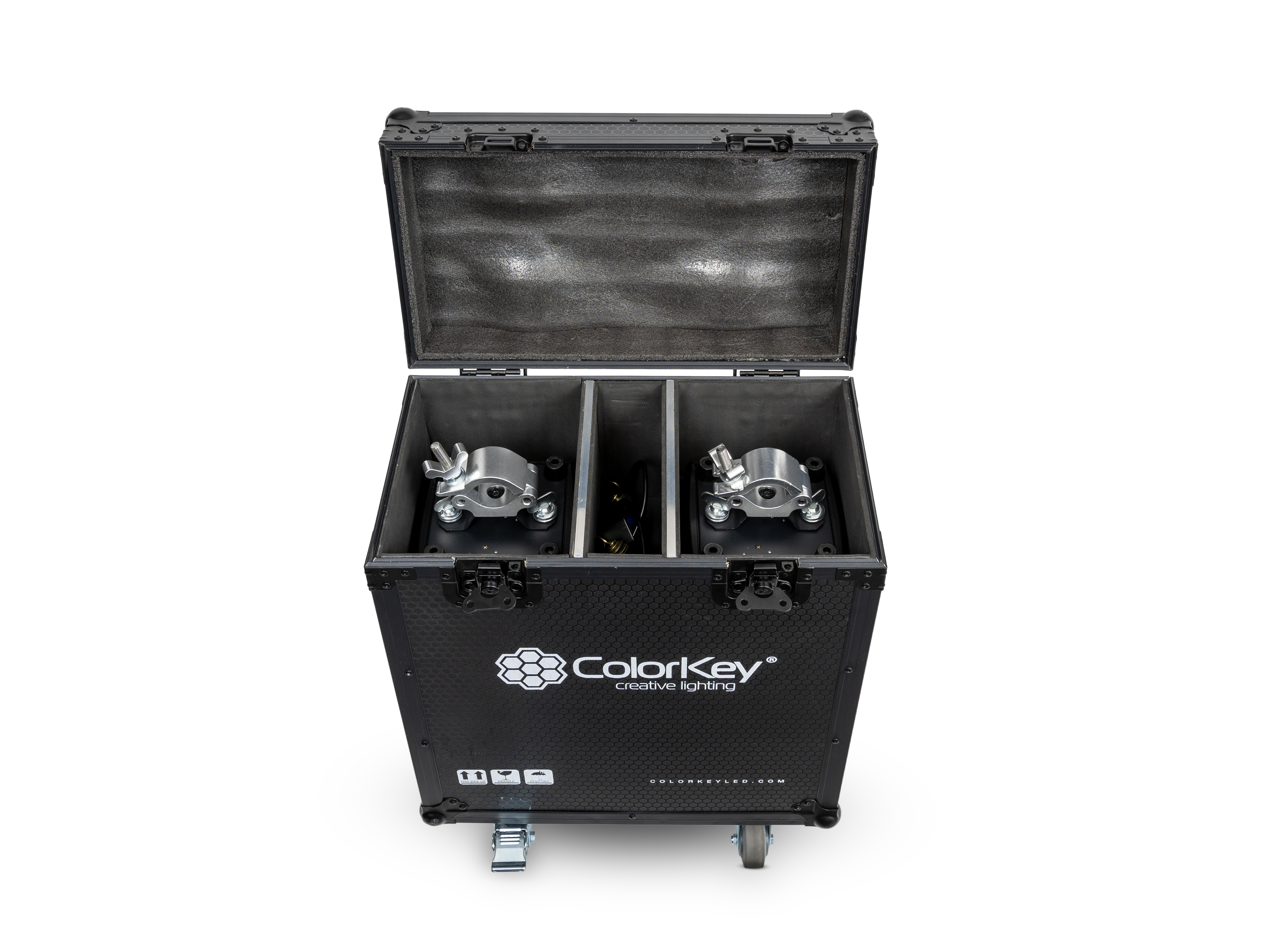 Colorkey 2-pc Creator Flight Case for Spot 250 w/ Casters (All Black) gallery 2