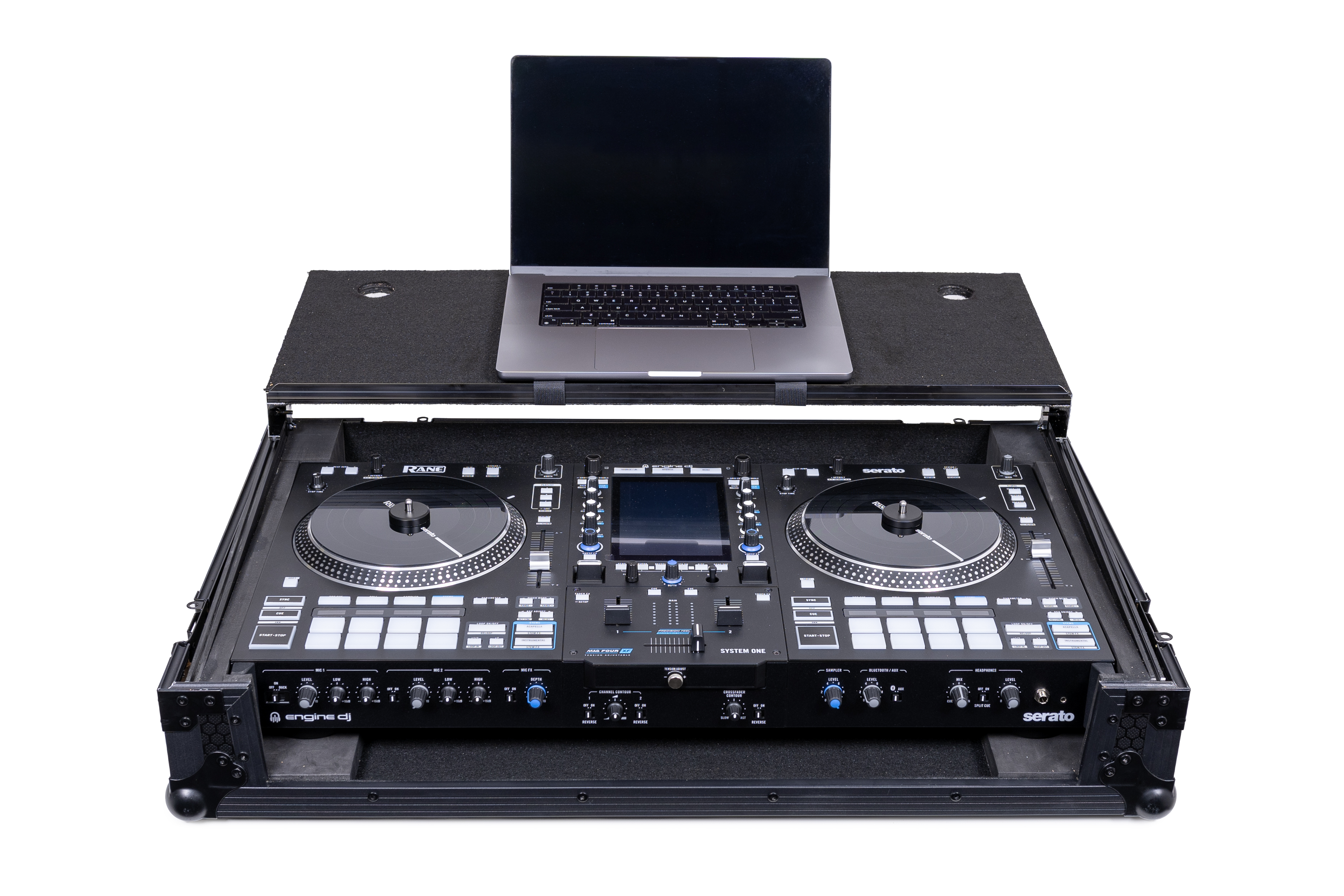 Headliner Pitch Black Flight Case for System One w/ Laptop Platform & Wheels gallery 3