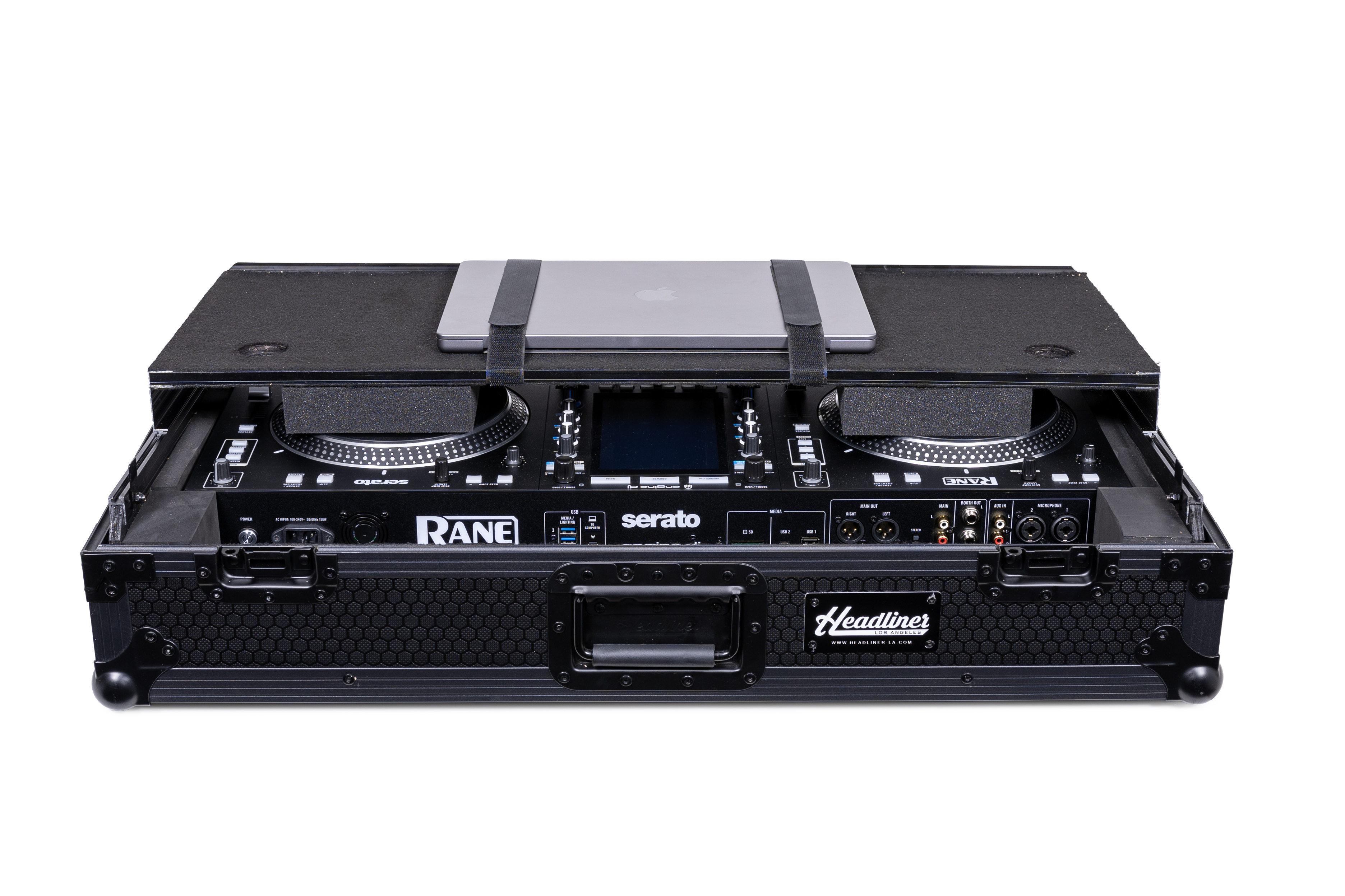 Headliner Pitch Black Flight Case for System One w/ Laptop Platform & Wheels gallery 4