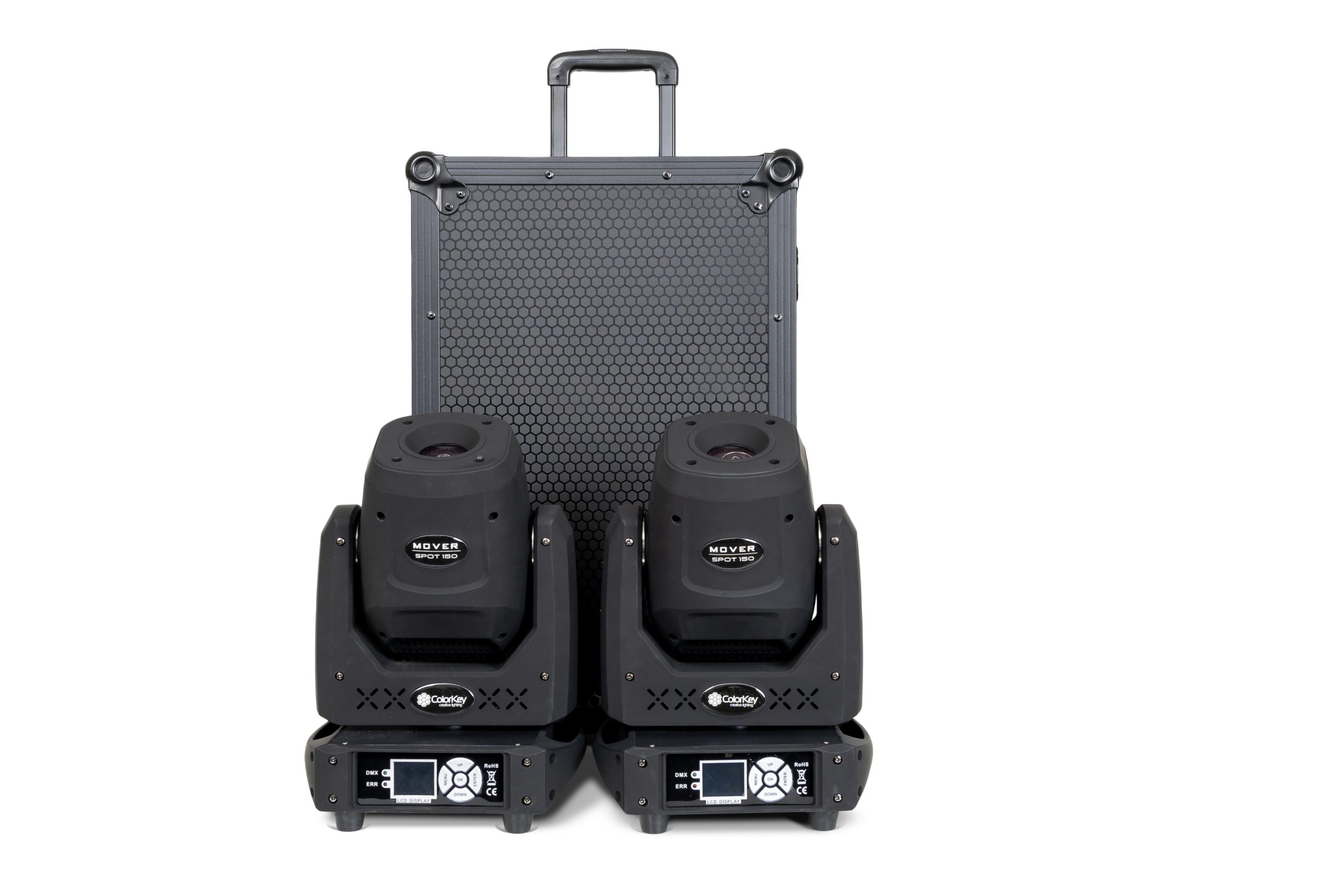 Mover Spot 150 2-Pack Bundle w/ Flight Case Trolley