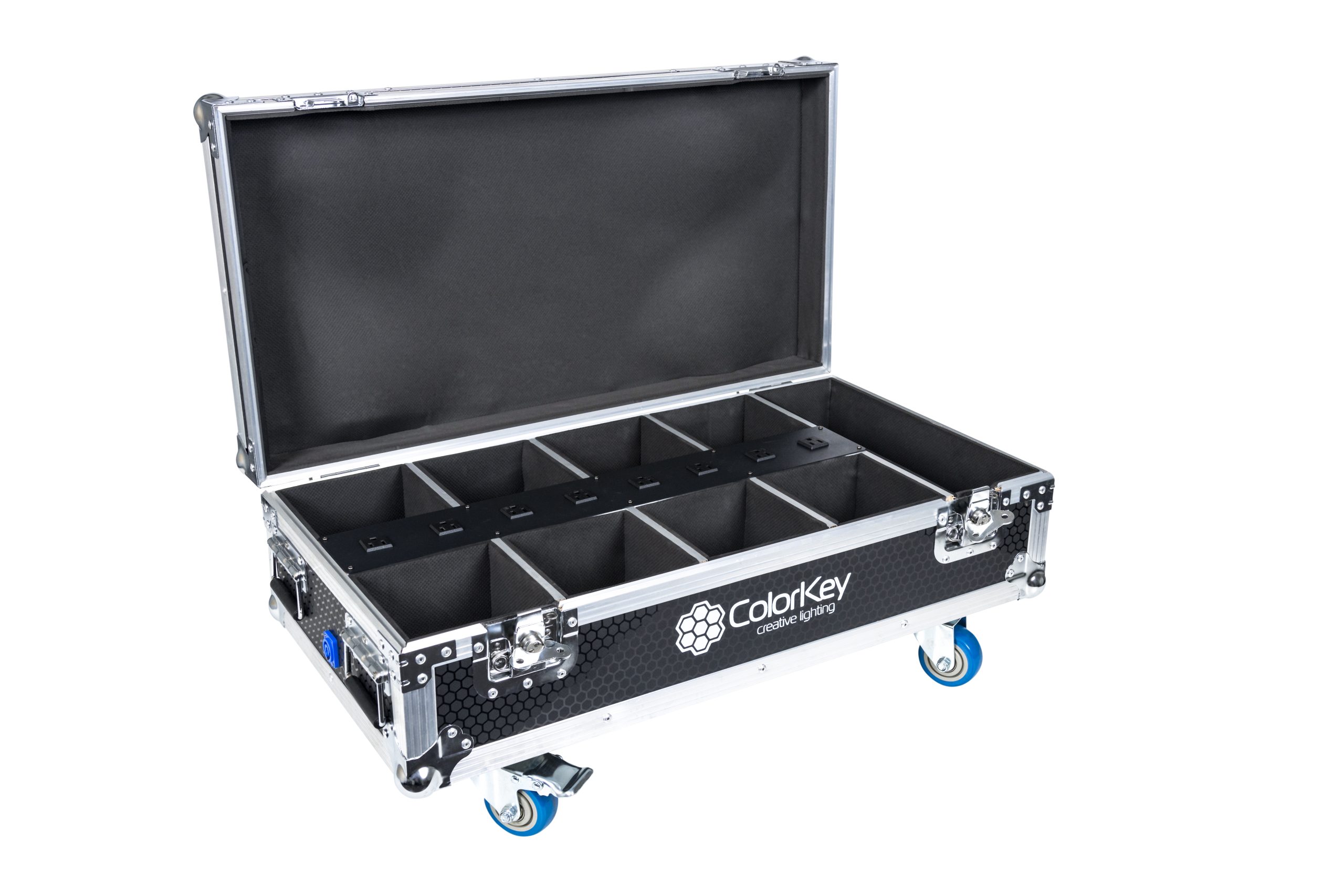 8-pc Charging Flight Case w/ Casters for MobilePar Mini HEX4 gallery 4