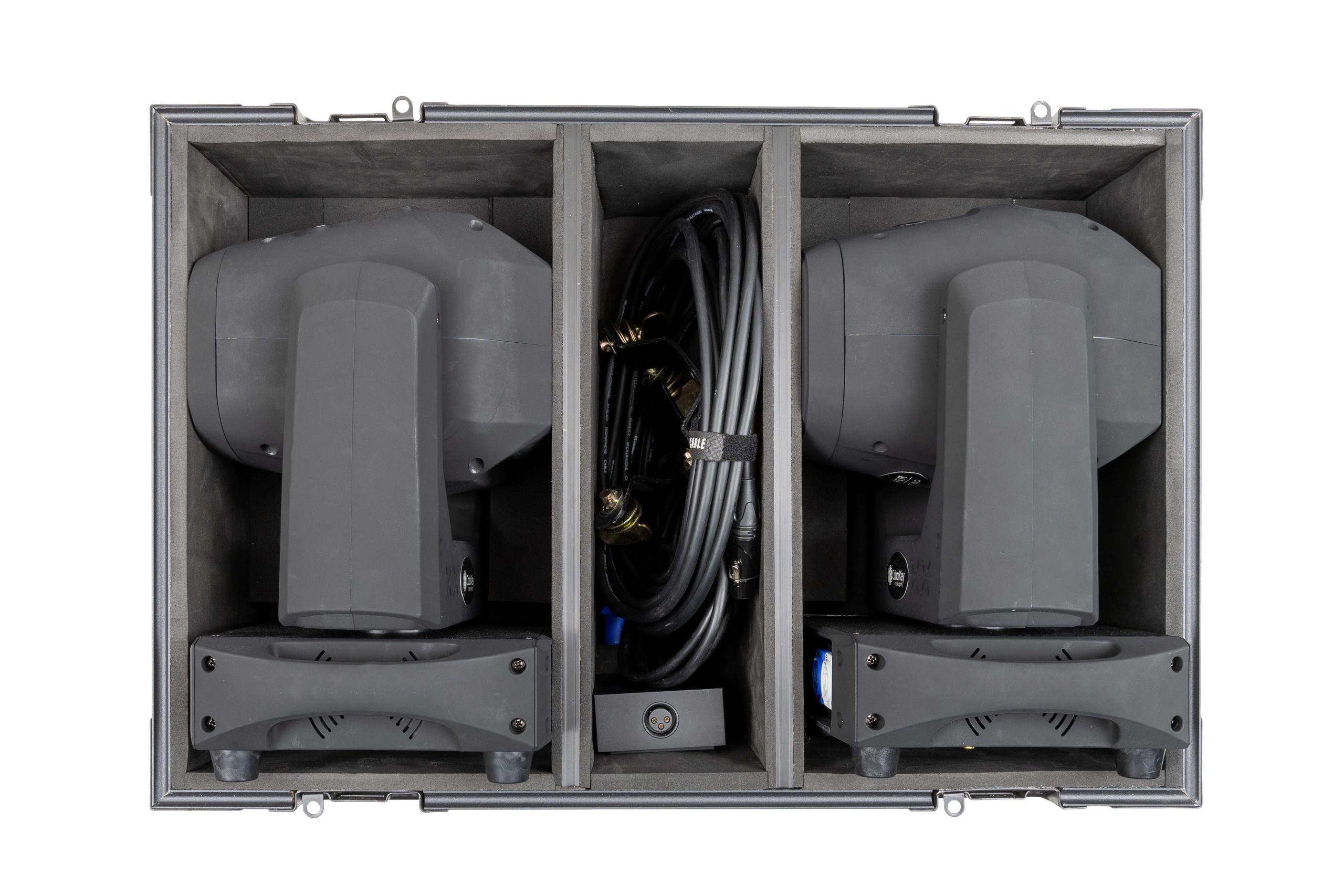 2-pc Flight Case Trolley for Mover Spot 150 (All Black) gallery 2