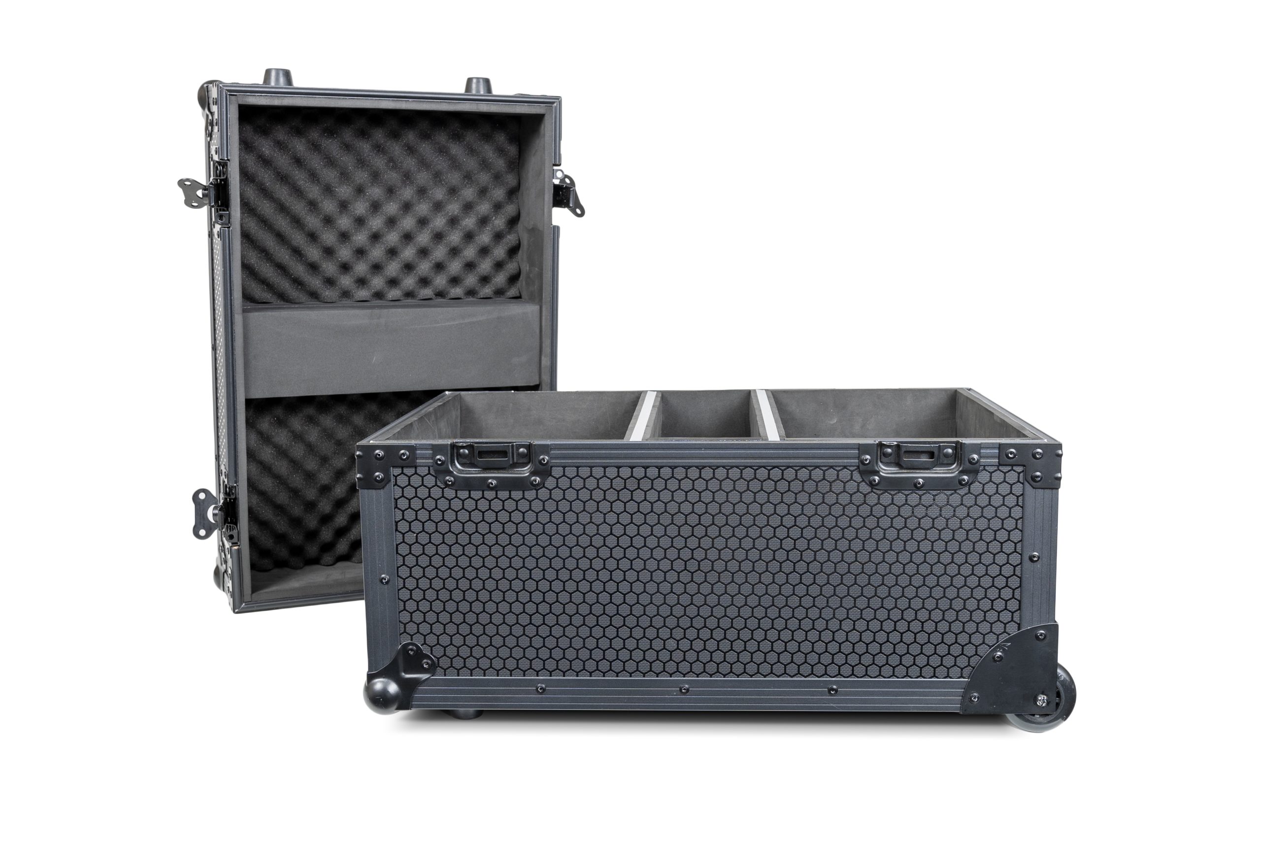 2-pc Flight Case Trolley for Mover Spot 150 (All Black) gallery 4