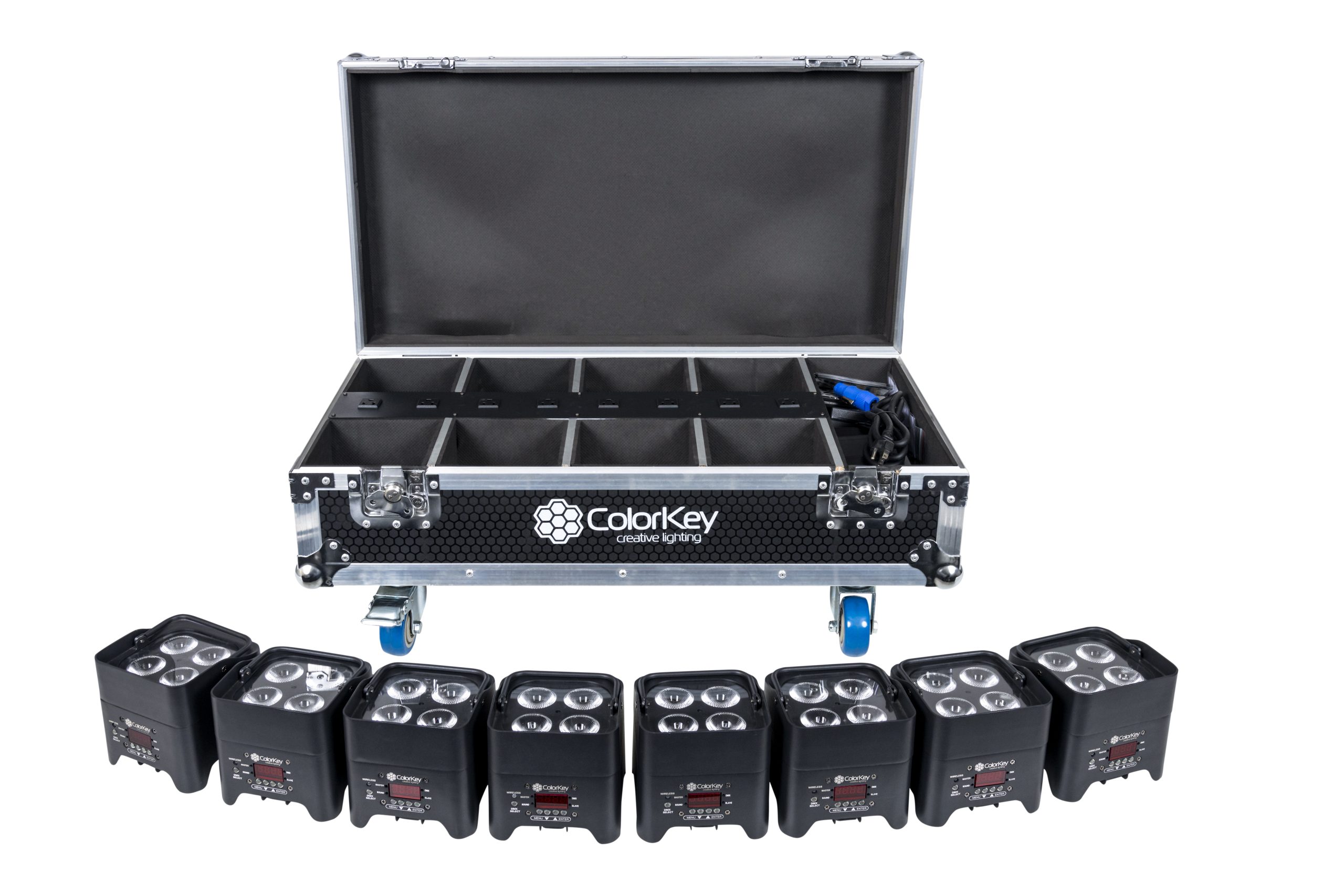 ColorKey MobilePar Mini HEX 4 8-Pack Bundle with Charging Case