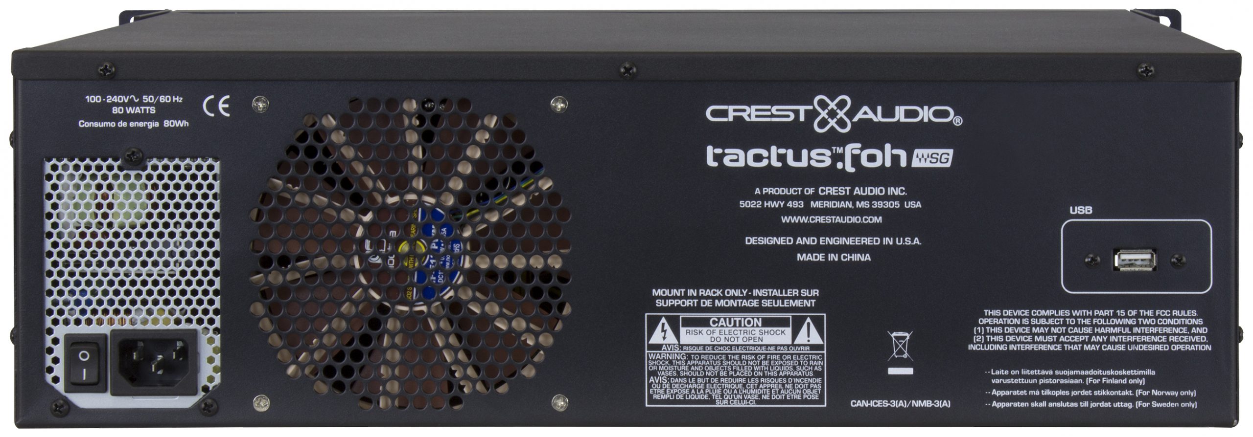 Crest Audio Tactus.FOH Networked Server (no LV-1 software) gallery 4