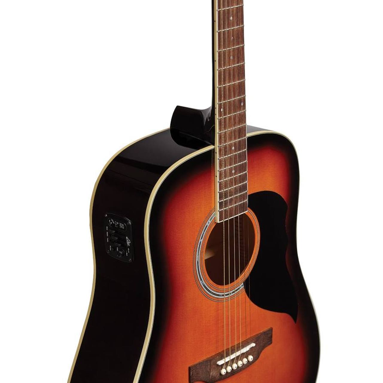 Eko Ranger 6 EQ VAN3L Dreadnought Acoustic-Electric Guitar – Brown Sunburst gallery 3