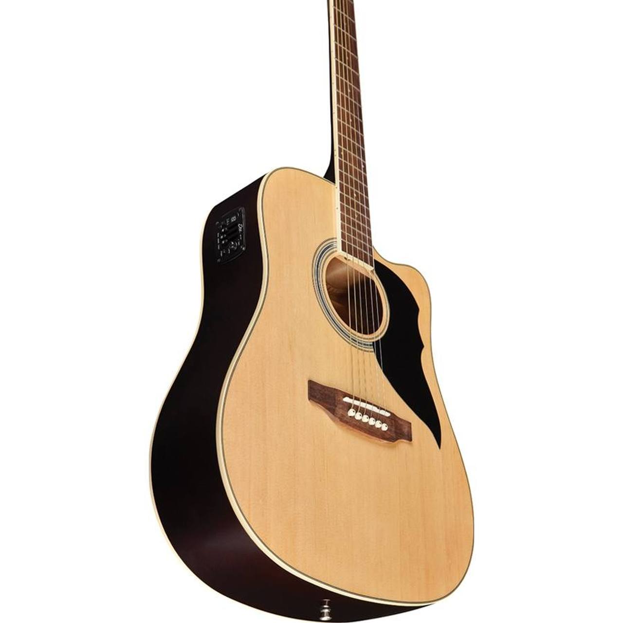 Eko Ranger CW EQ VAN3L Dreadnought Cutaway Acoustic-Electric Guitar – Natural gallery 2