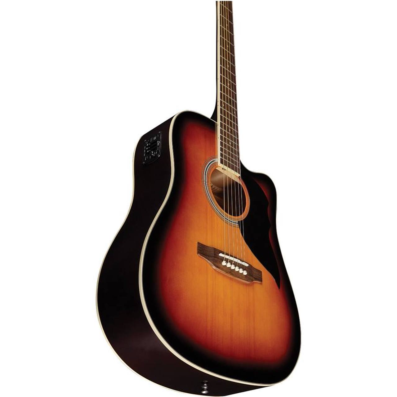 Eko Ranger CW EQ VAN3L Dreadnought Cutaway Acoustic-Electric Guitar – Brown Sunburst gallery 2