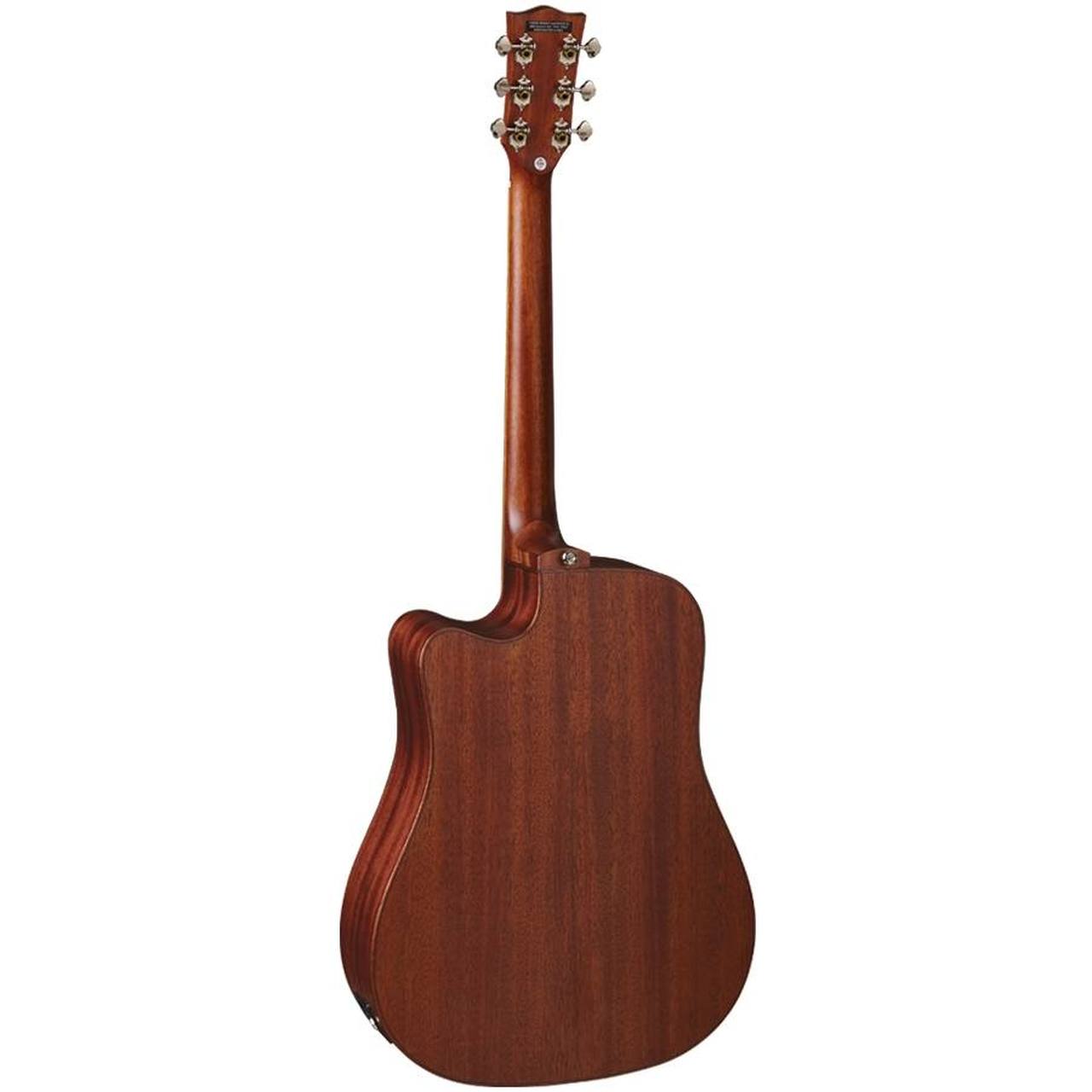 Eko DUO D200CE Dreadnought Cutaway Acoustic-Electric Guitar – Natural gallery 3