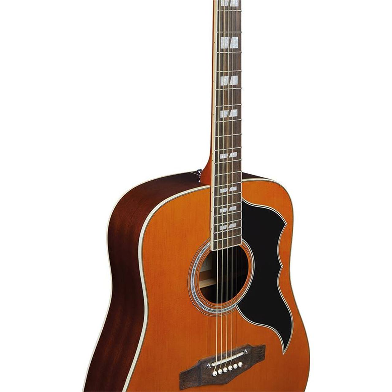 Eko Ranger VI VR EQ Dreadnought Acoustic-Electric Guitar – Natural Top Stained gallery 3
