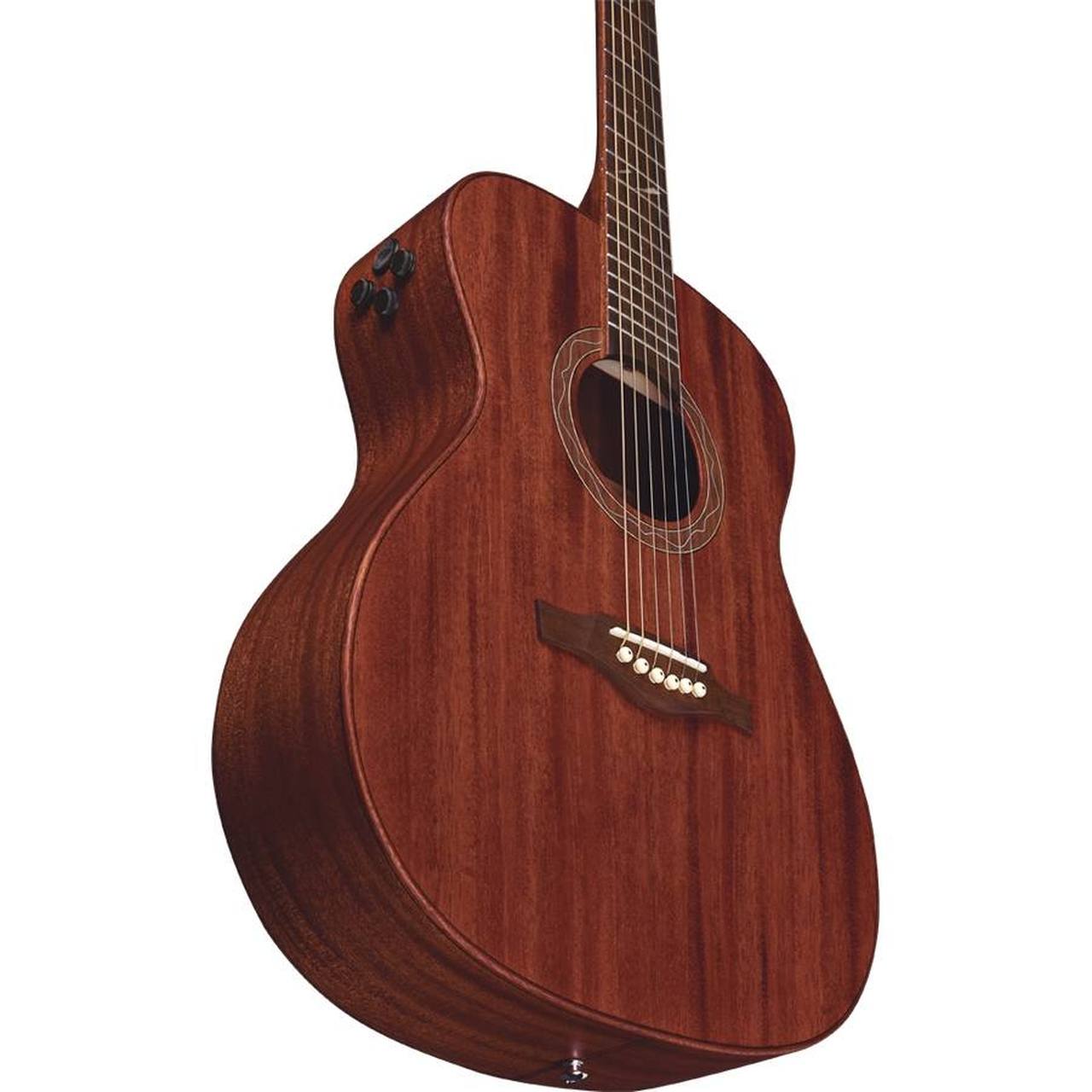 Eko DUO A200e Auditorium Acoustic-Electric Guitar – Natural gallery 2