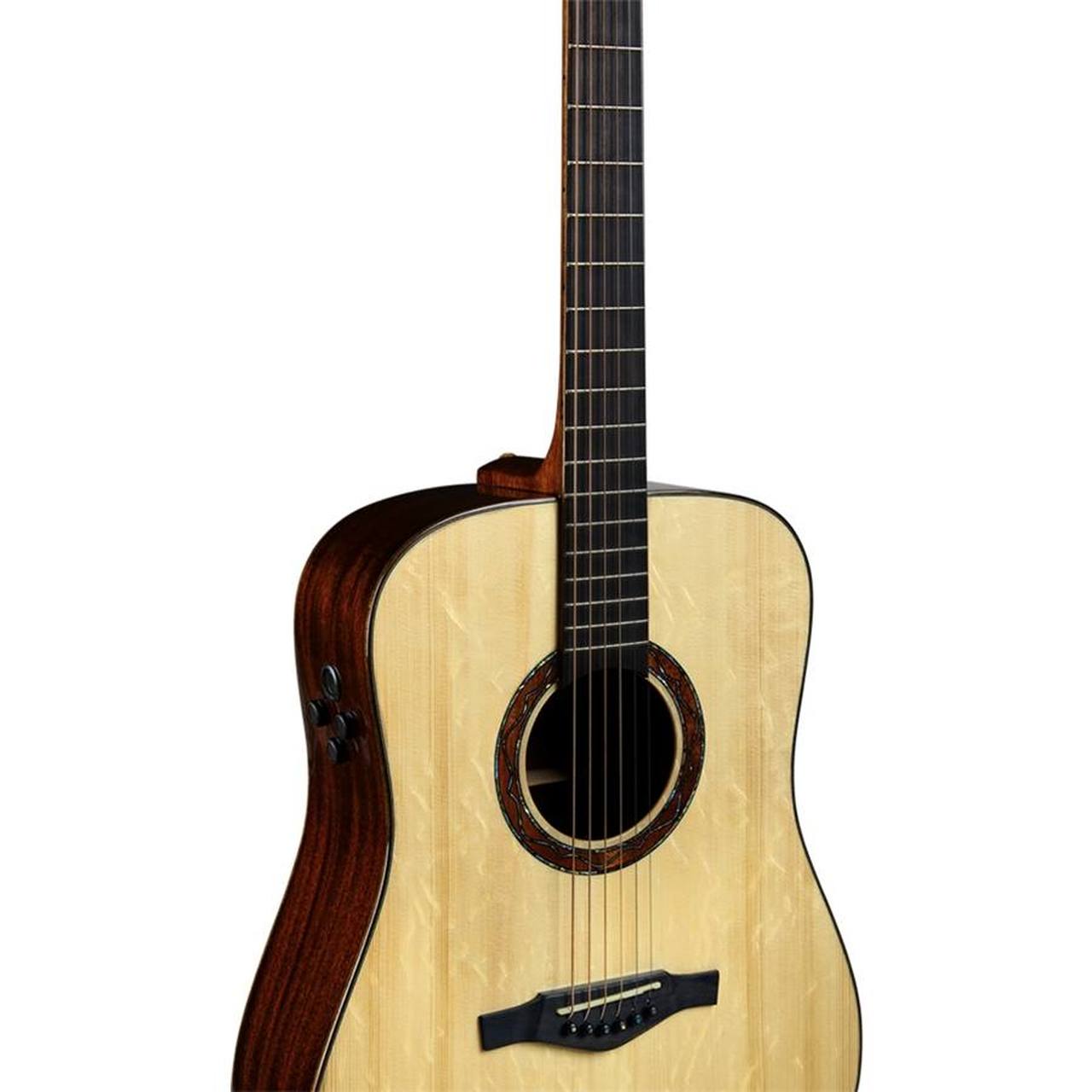 Eko WOW D800e SS All-Solid Dreadnought Acoustic-Electric Guitar – Spruce / Sapele gallery 3