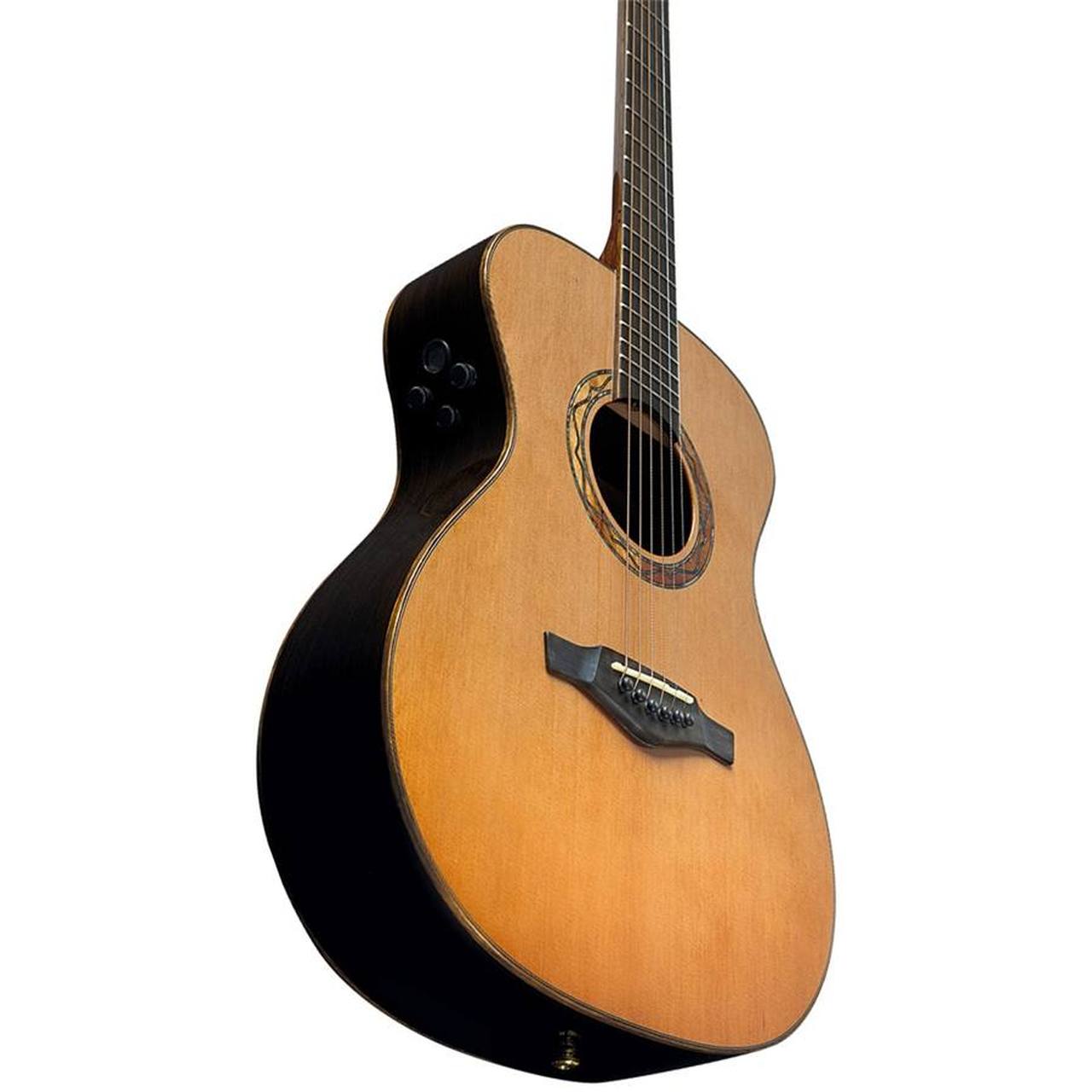 Eko WOW A800e CR LTD All-Solid Auditorium Acoustic-Electric Guitar – Cedar / Rosewood gallery 2
