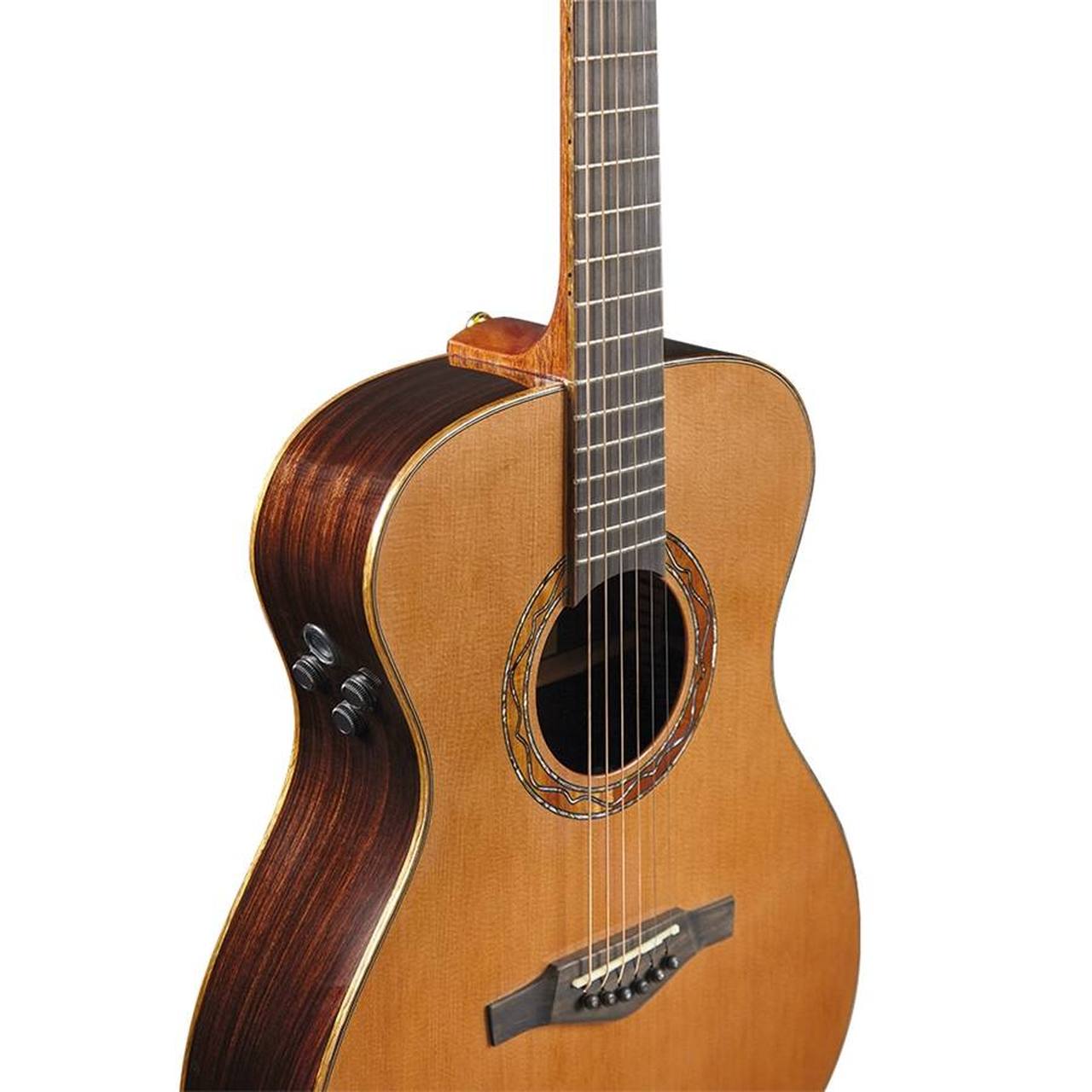 Eko WOW A800e CR LTD All-Solid Auditorium Acoustic-Electric Guitar – Cedar / Rosewood gallery 3