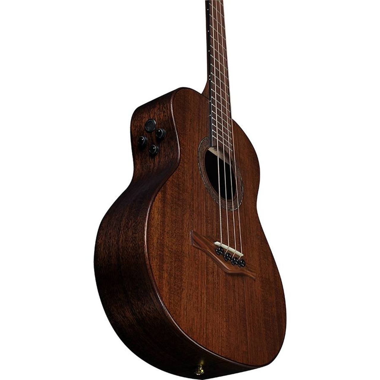 Eko Marco Polo B500e MM All-Solid Travel Acoustic-Electric Bass – Mahogany gallery 2