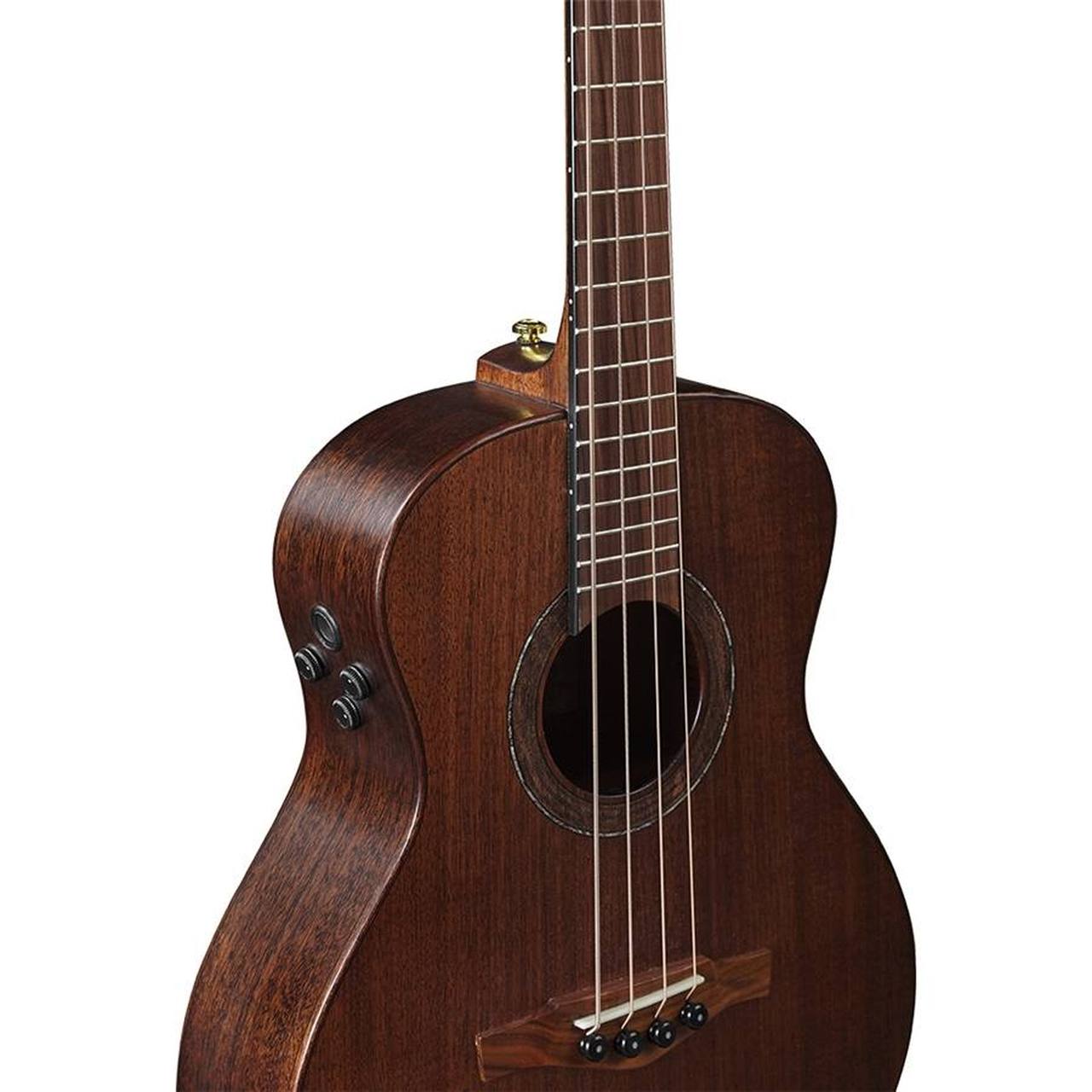 Eko Marco Polo B500e MM All-Solid Travel Acoustic-Electric Bass – Mahogany gallery 3