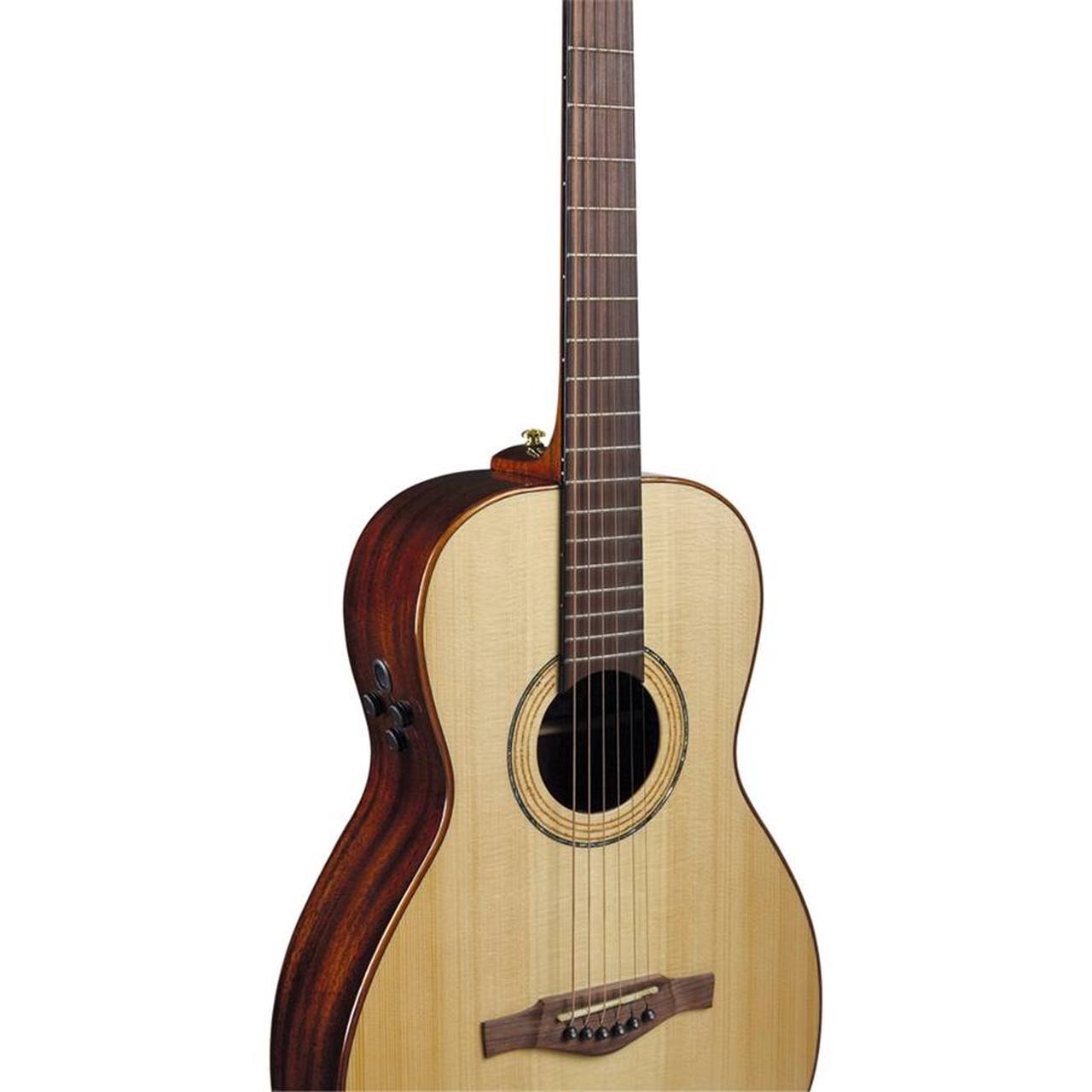 Eko Marco Polo P500e SM All-Solid Travel Acoustic-Electric Guitar – Spruce / Mahogany gallery 3