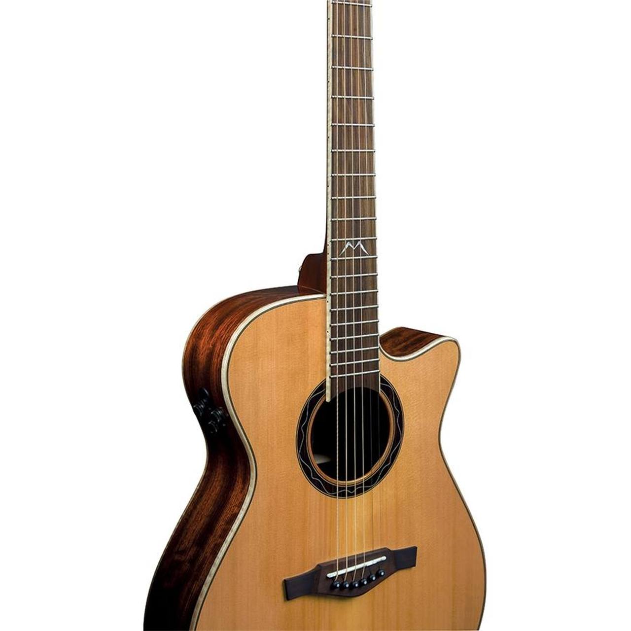 Eko MIA A400CE Dreadnought Cutaway Acoustic-Electric Guitar – Natural gallery 3