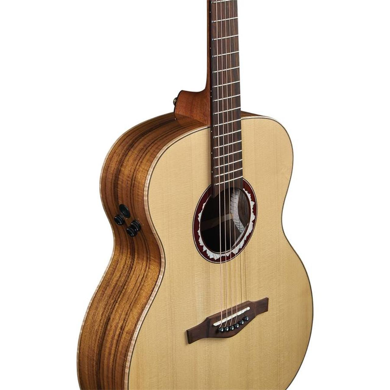 Eko ALPS J450E Grand Auditorium Acoustic-Electric Guitar – Solid Italian Red Spruce / 3-Layer Koa gallery 3