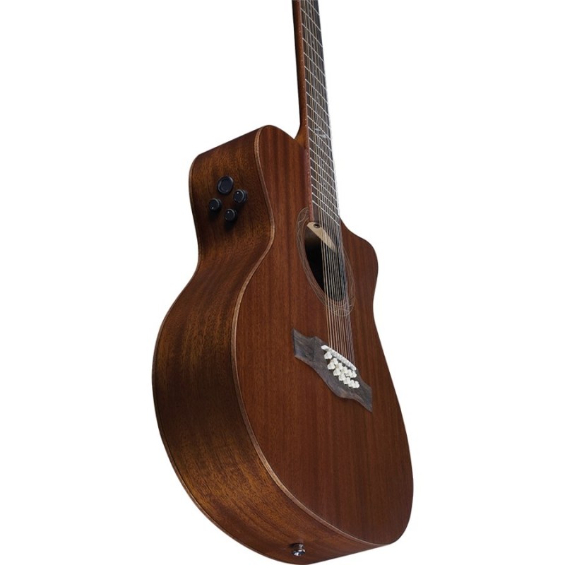 Eko DUO A200ce XII All-Solid Auditorium Cutaway 12-String Acoustic-Electric Guitar gallery 2