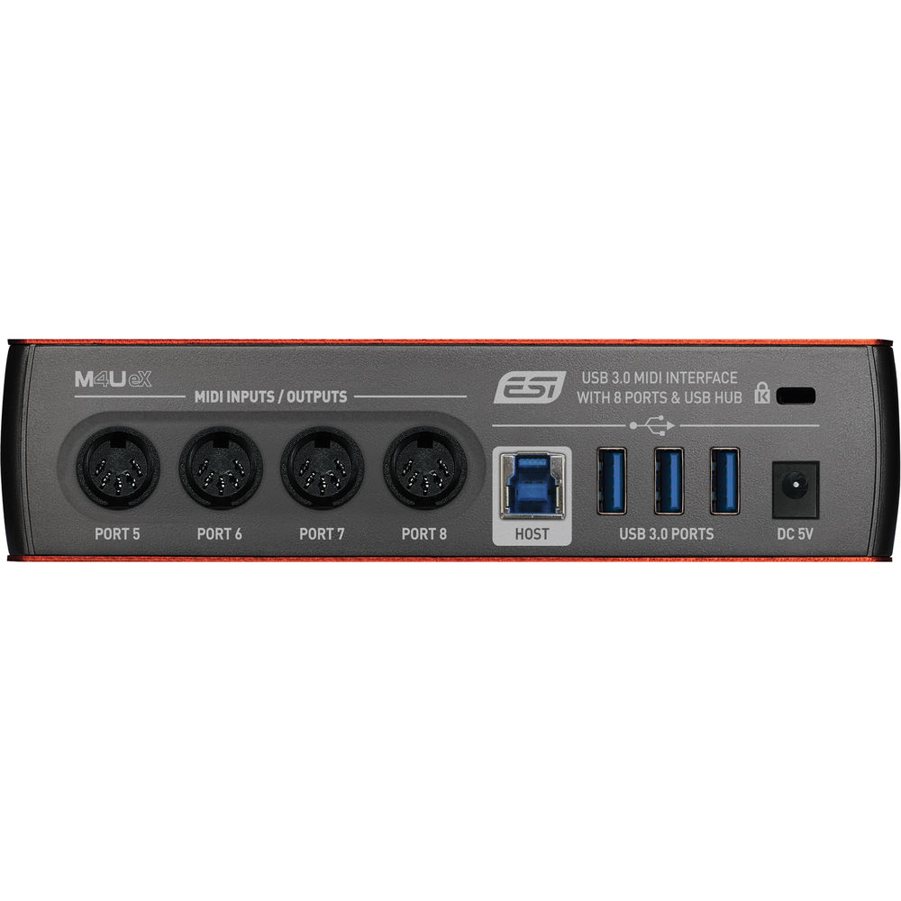 ESI M4U eX - 8-port USB 3.0 MIDI interface with USB hub gallery 2