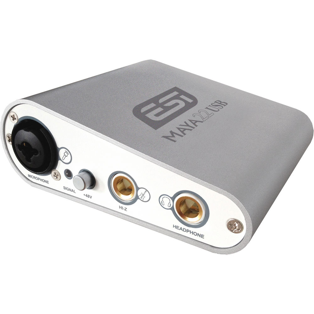 ESI MAYA22 USB - Silver - Flexible High Performance 24-bit USB Audio Interface