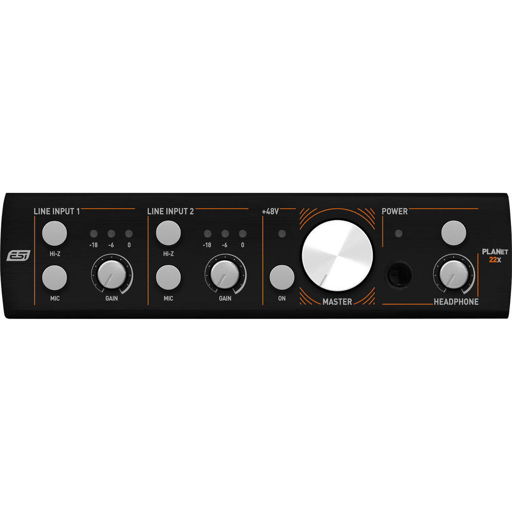 ESI planet 22x Professional Dante audio interface with 2 inputs / 2 outputs