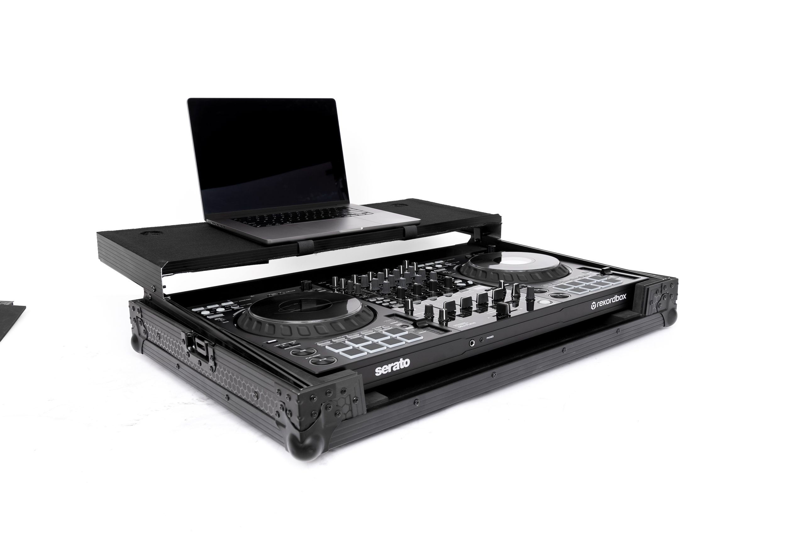 Pitch Black Flight Case for DDJ-FLX10 w/ Laptop Platform gallery 2