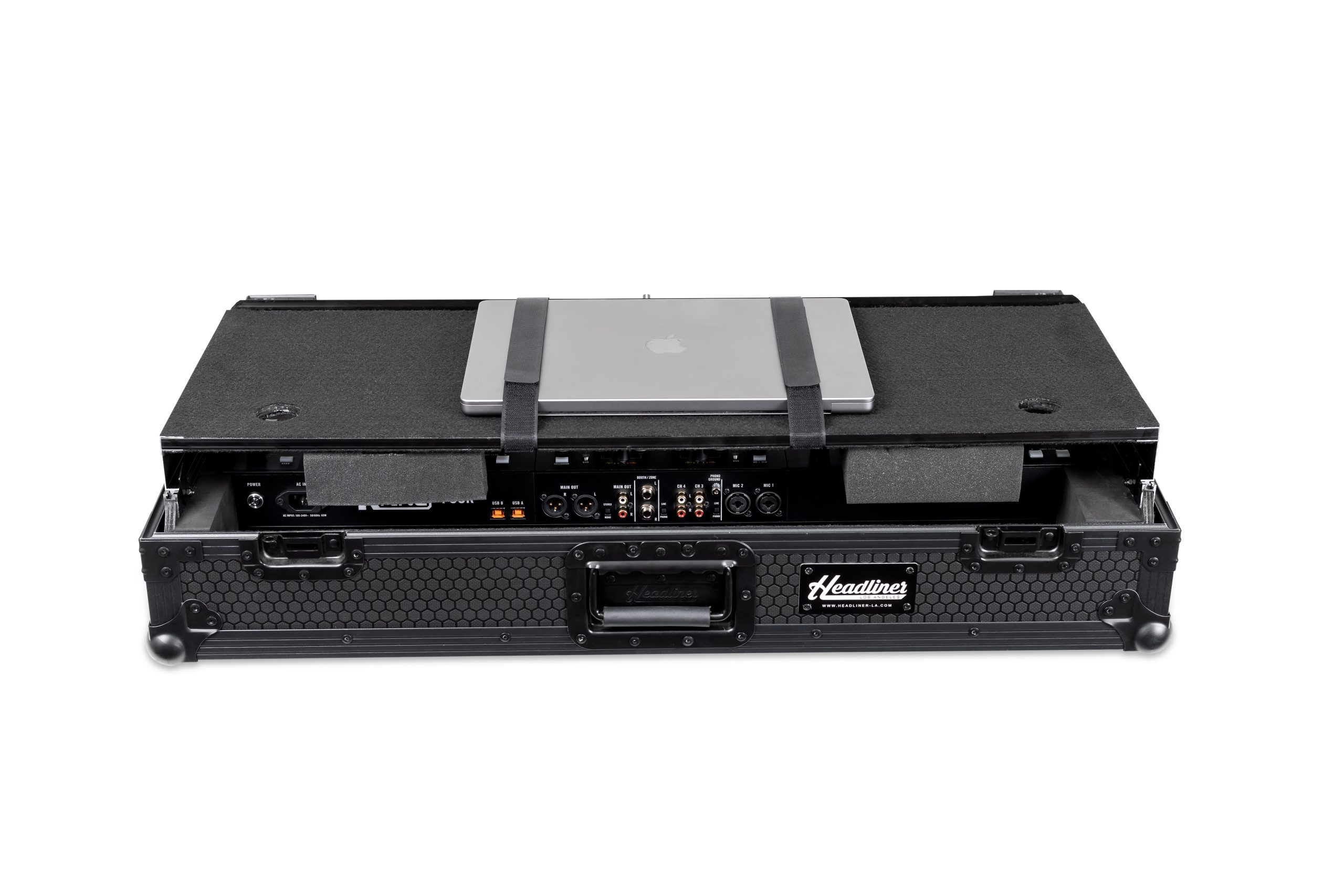 Pitch Black Flight Case for Performer & Four w/ Laptop Platform & Wheels gallery 2