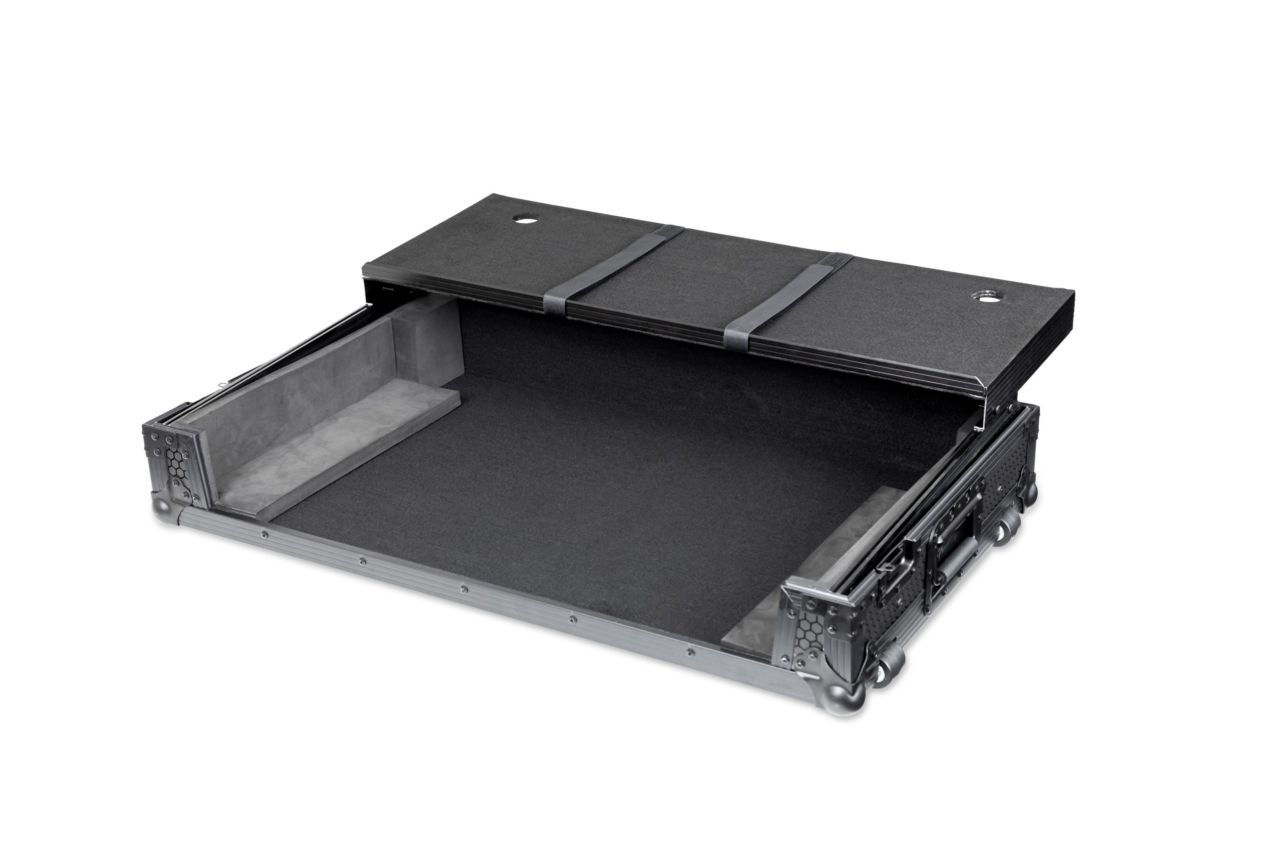 Pitch Black Flight Case for Performer & Four w/ Laptop Platform & Wheels gallery 3