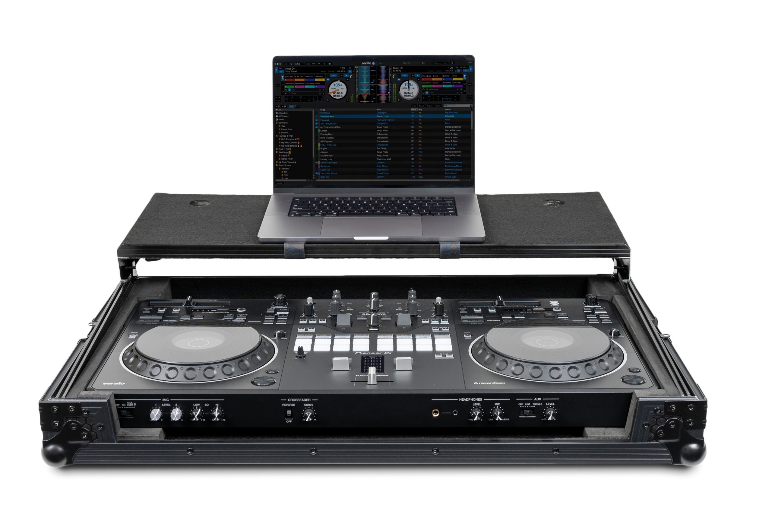 Headliner Pitch Black Flight Case for DDJ-REV5 with Laptop Platform gallery 1