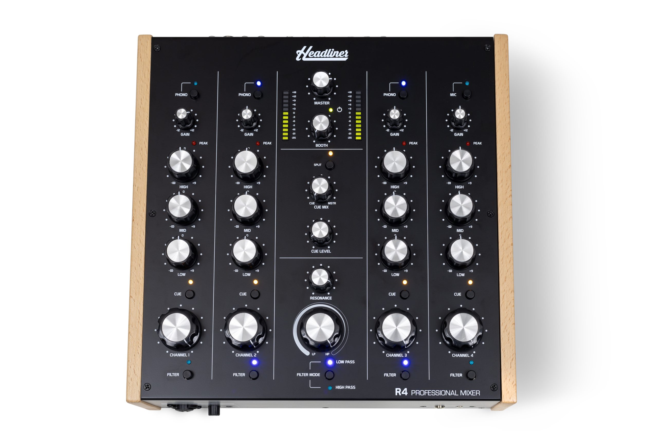 Headliner R4 - 4 Channel Rotary DJ Mixer gallery 1