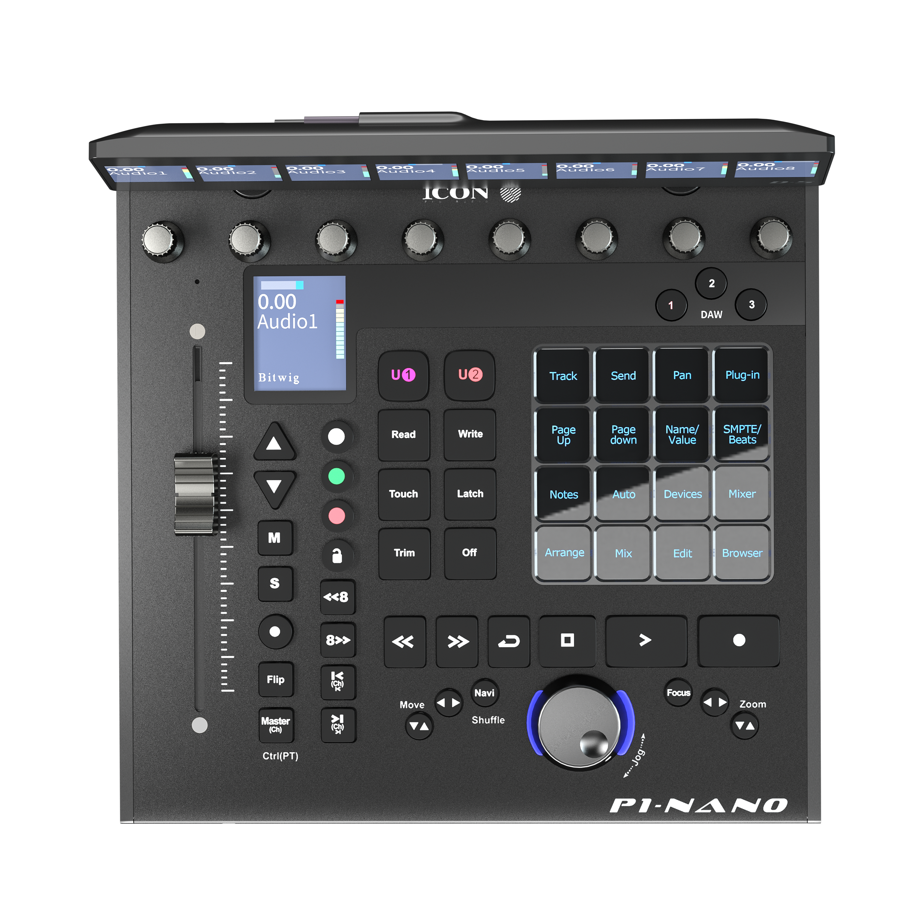 iCON Pro Audio P1-Nano DAW control surface w/ D5 display bundle gallery 1