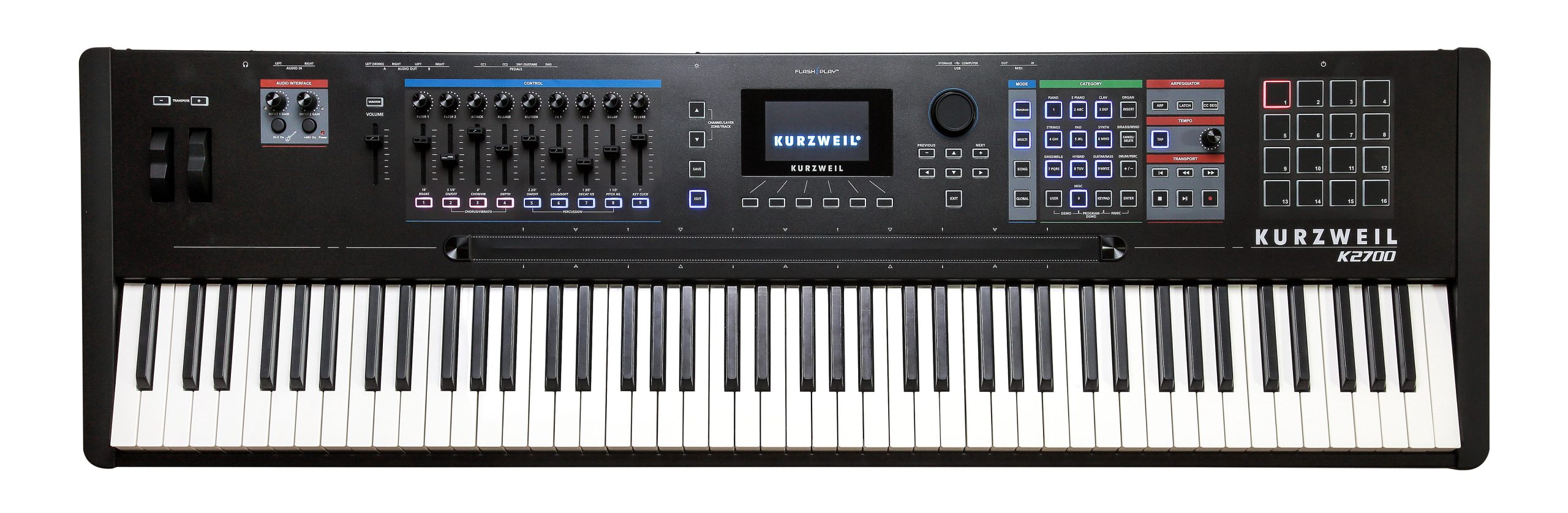 Kurzweil K2700 88-Key Synthesizer Workstation gallery 1