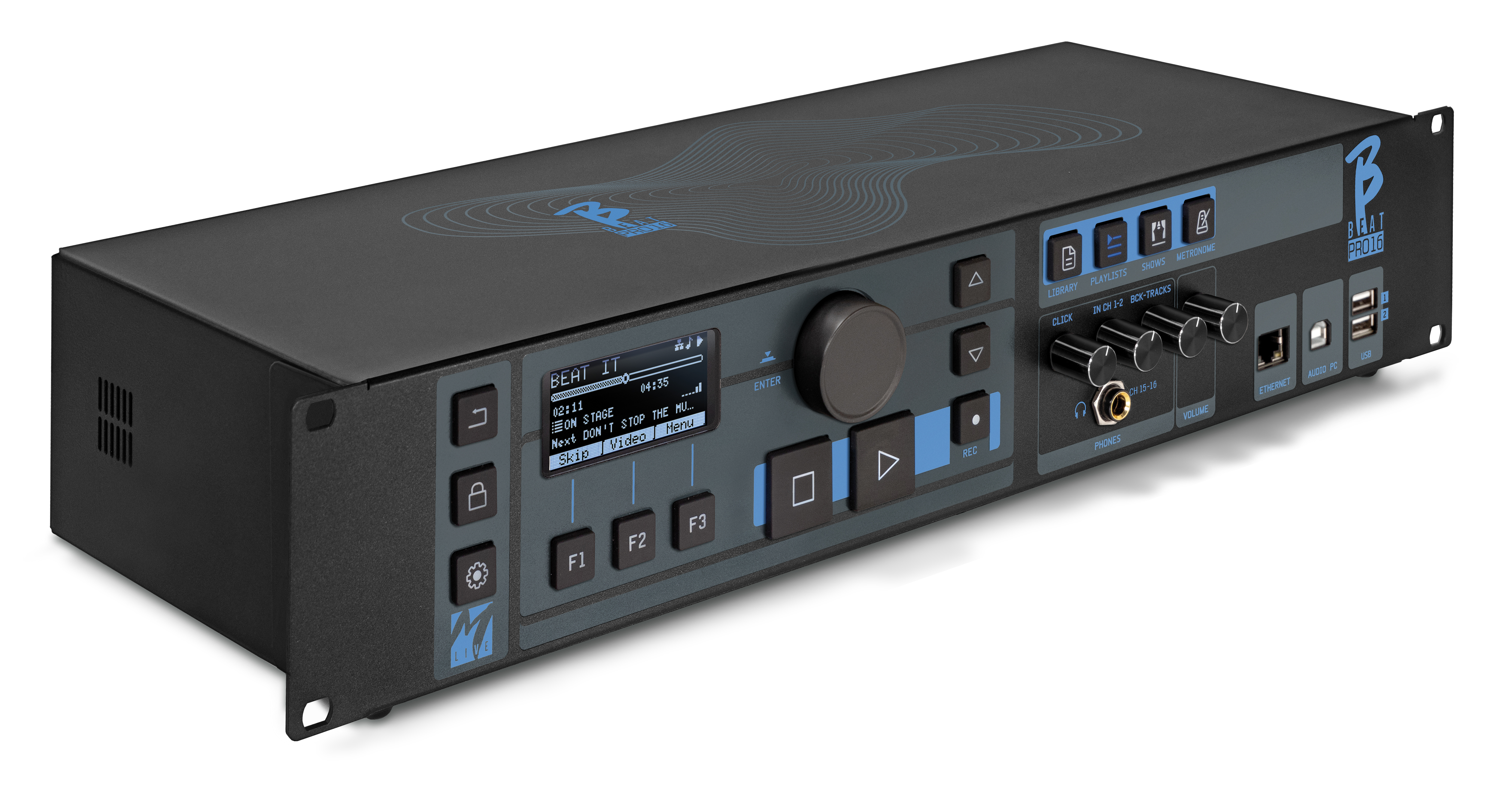 M-Live B.Beat PRO16 1TB Professional 16-Output Multitrack Playback System with Wi-Fi