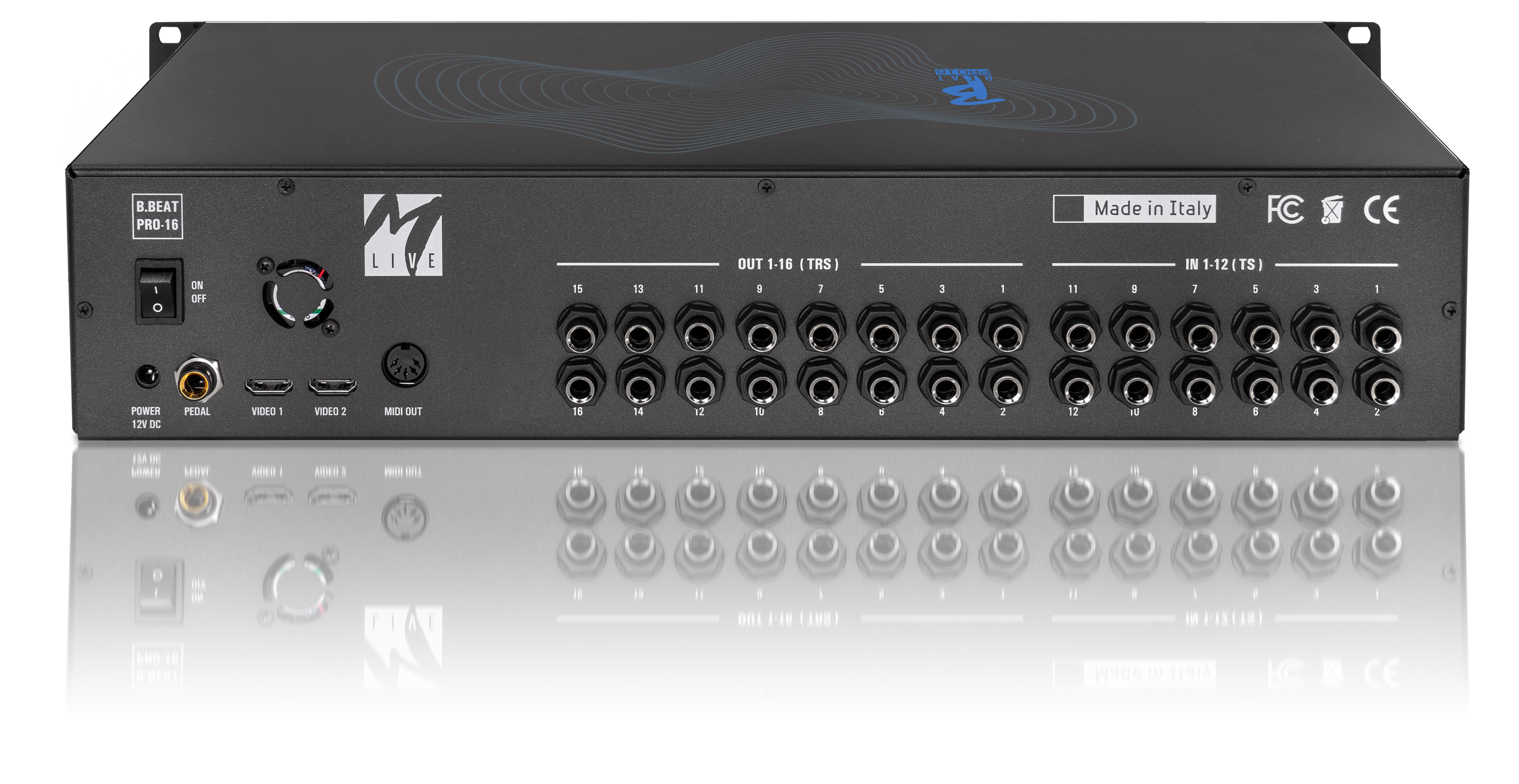 M-Live B.Beat PRO16 1TB Professional 16-Output Multitrack Playback System with Wi-Fi gallery 2