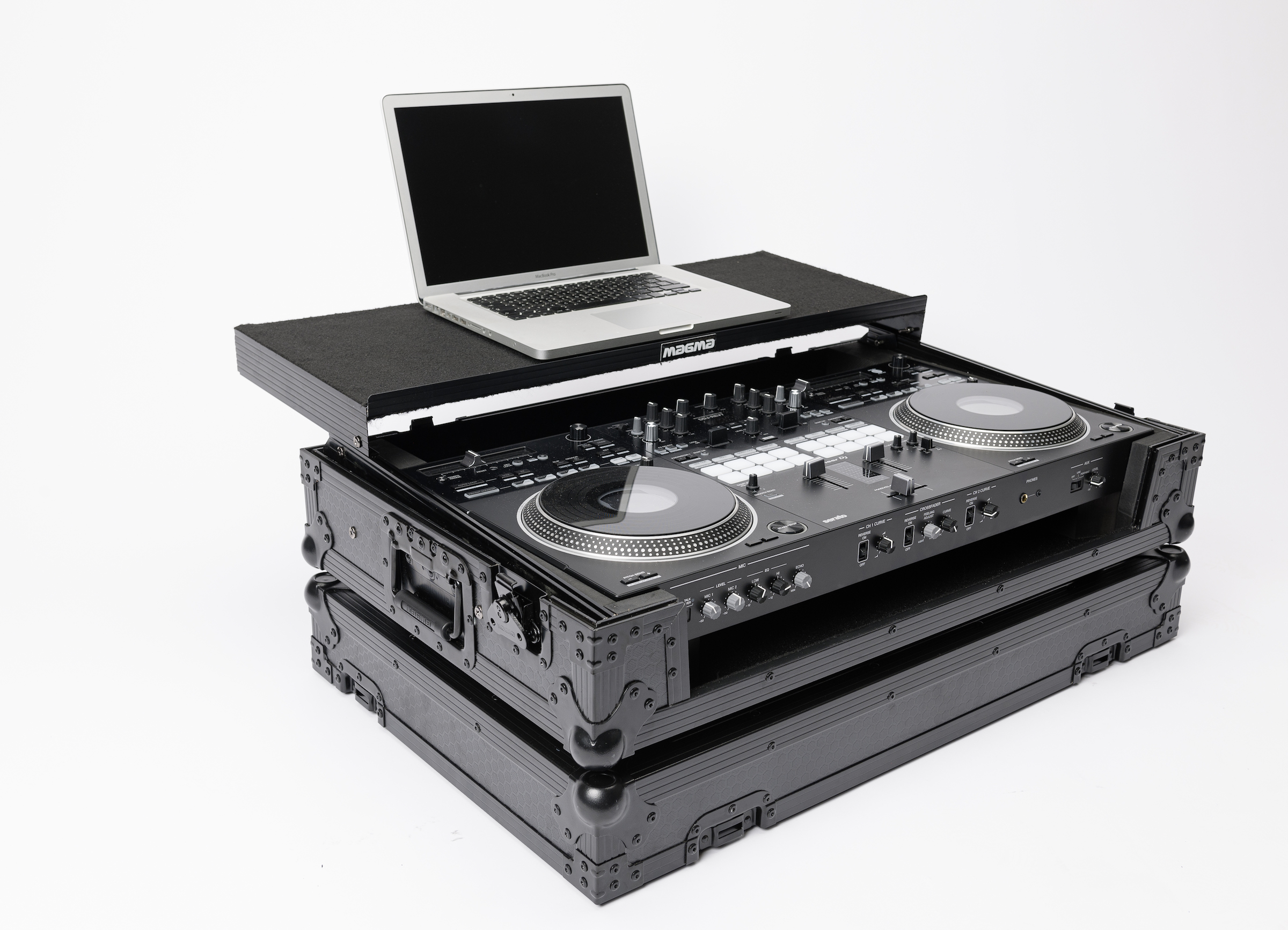 Magma DJ-Controller Workstation DDJ- REV7 w/Wheels (All Black) gallery 1