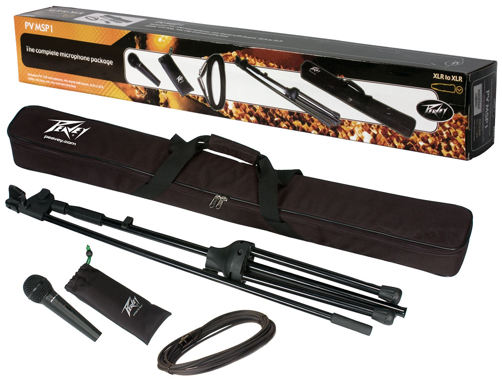 Peavey PV MSP1 Microphone XLR/Mic Stand Pkg gallery 1