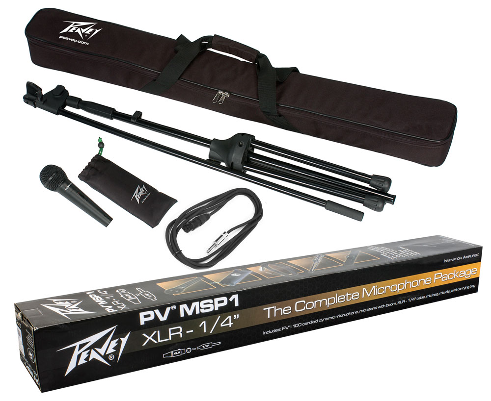 Peavey PV MSP1 Microphone 1/4 /Mic Stand Pkg gallery 1