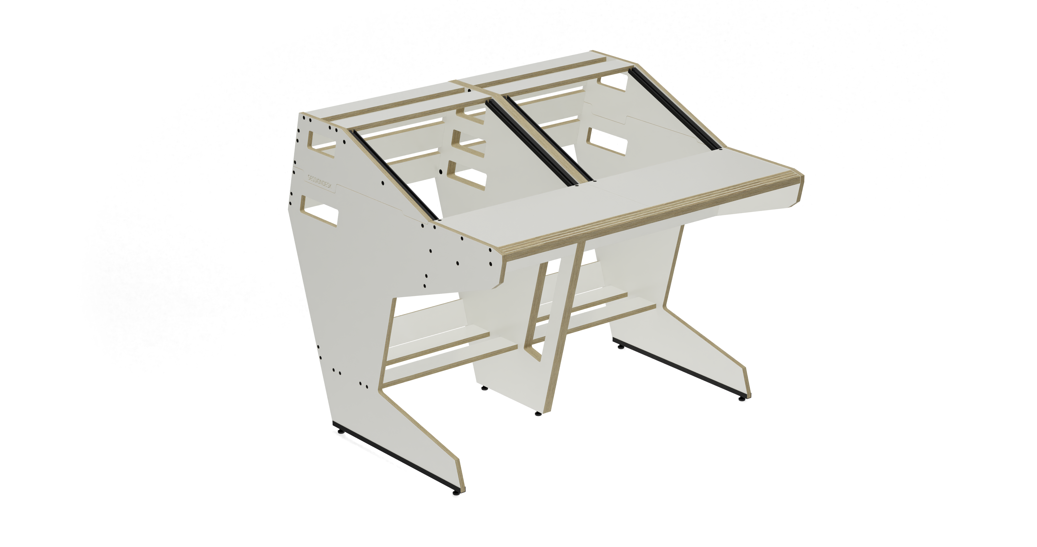 Sessiondesk QUINTAV 2.0 Studio Desk - 70s White