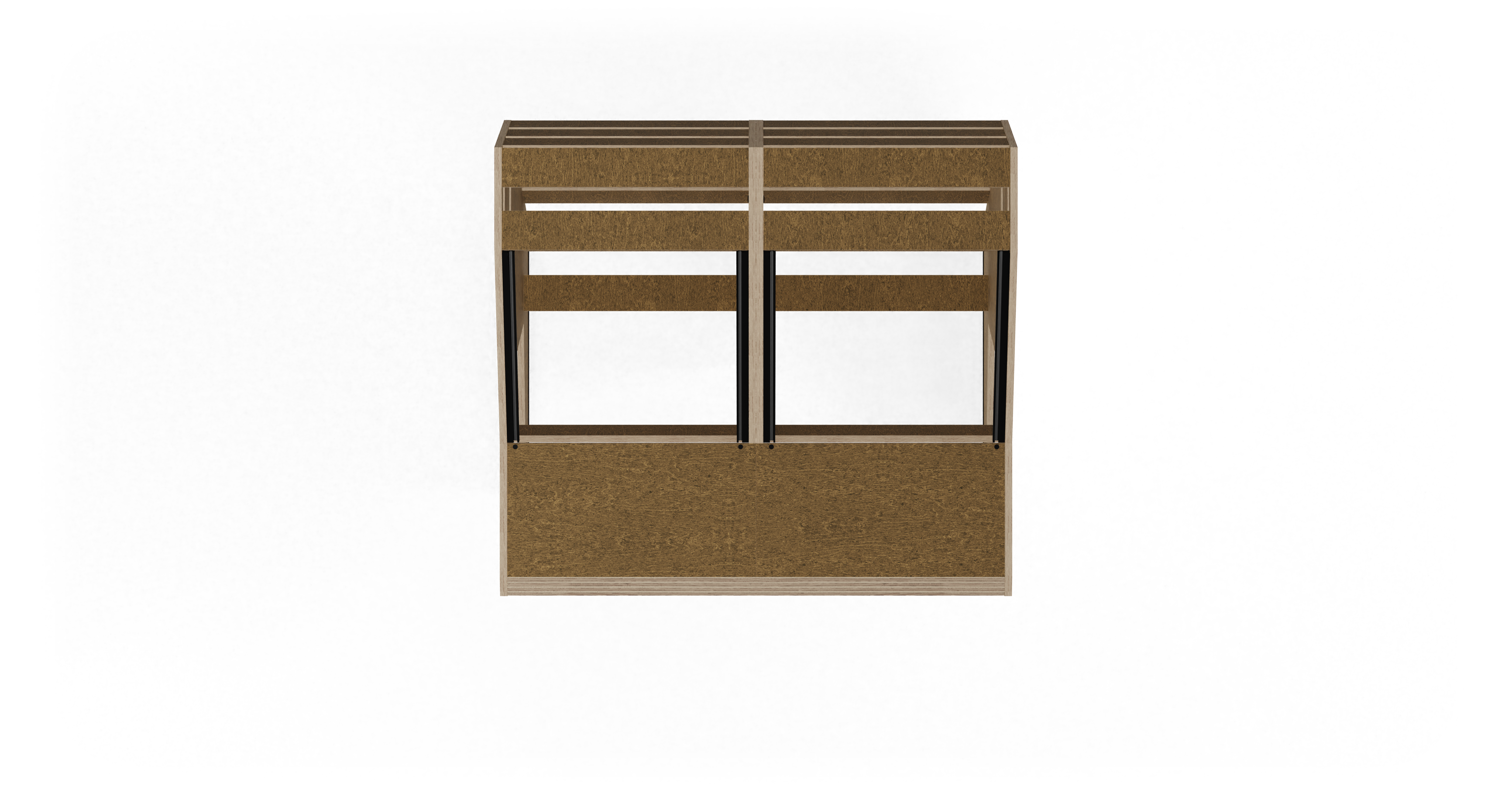 Sessiondesk QUINTAV 2.0 Studio Desk with KEY small Keyboard Drawer - 50s Brown gallery 1