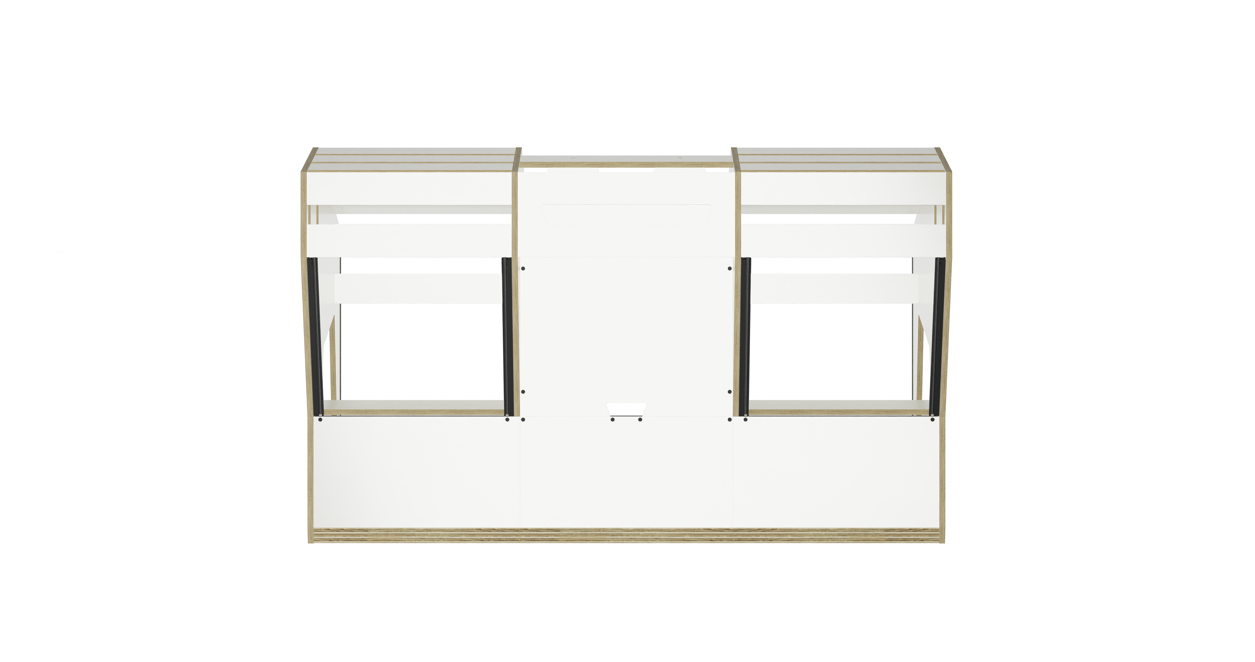 Sessiondesk OKTAV 2.0 Studio Desk with KEY big Keyboard Drawer - 70s White gallery 2