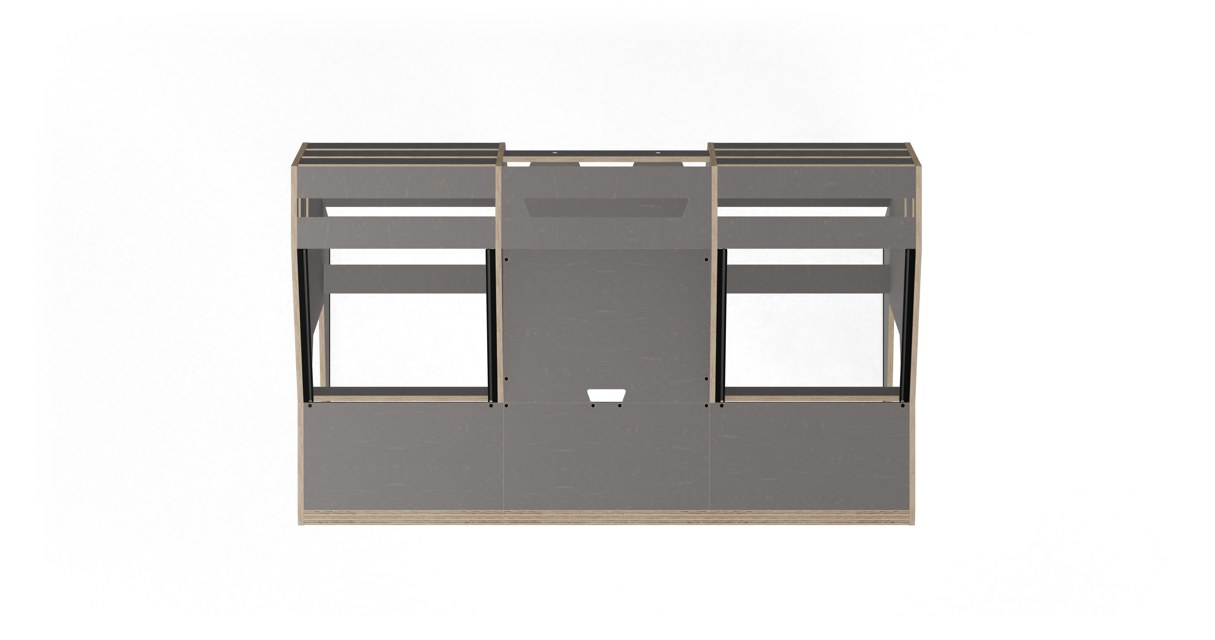 Sessiondesk OKTAV 2.0 Studio Desk with KEY big Keyboard Drawer - 80s Grey gallery 2