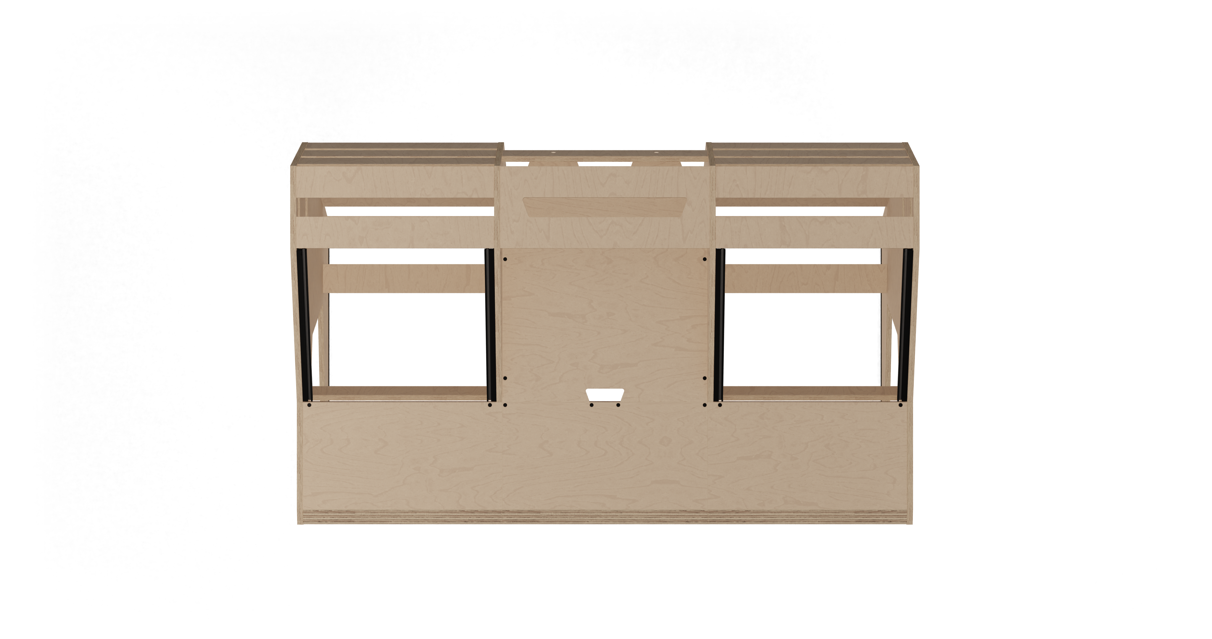 Sessiondesk OKTAV 2.0 Studio Desk with KEY big Keyboard Drawer - 100% Birch gallery 2