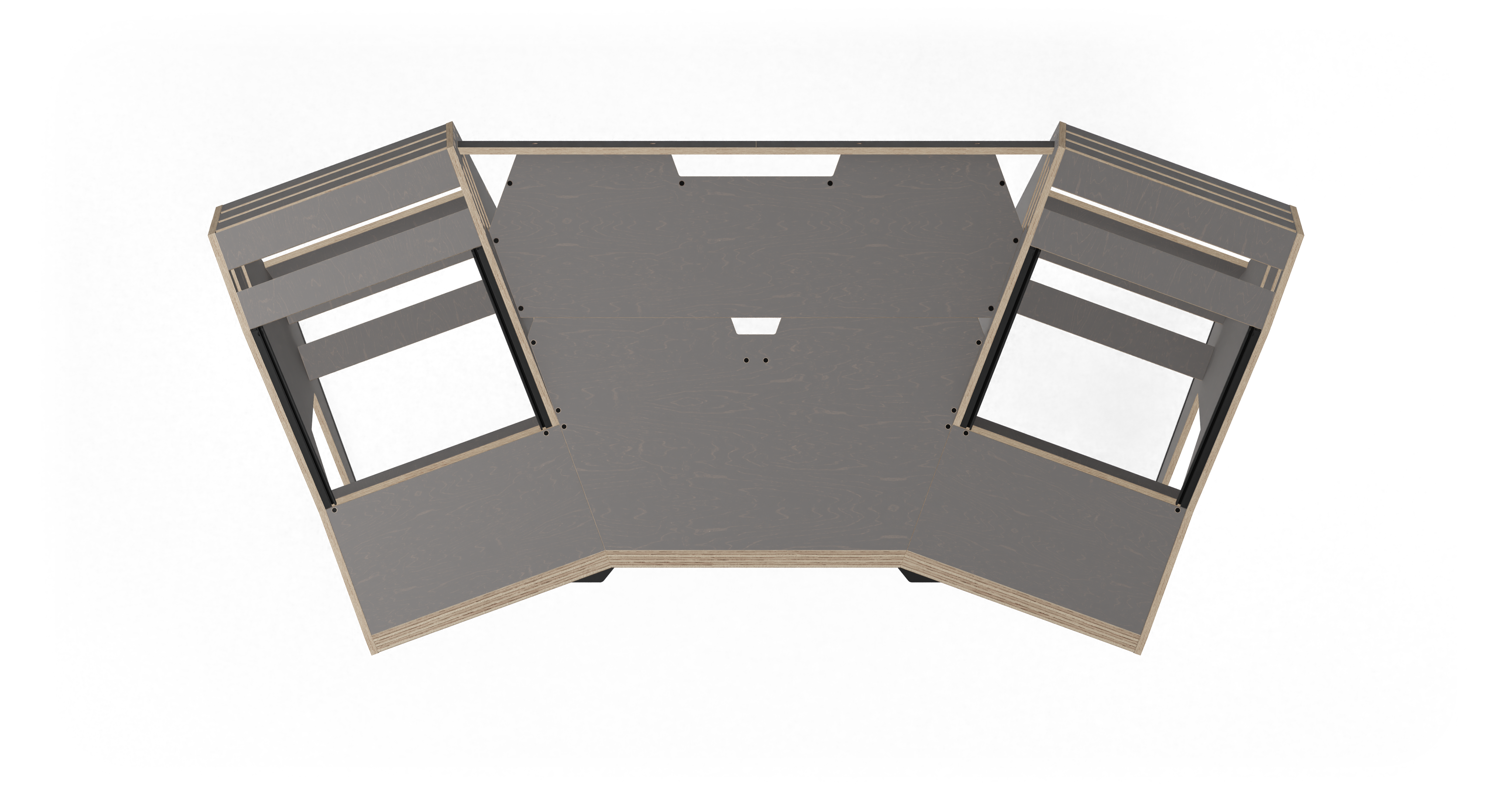 Sessiondesk GUSTAV 2.0 Studio Desk with KEY medium Keyboard Drawer - 80s Grey gallery 2