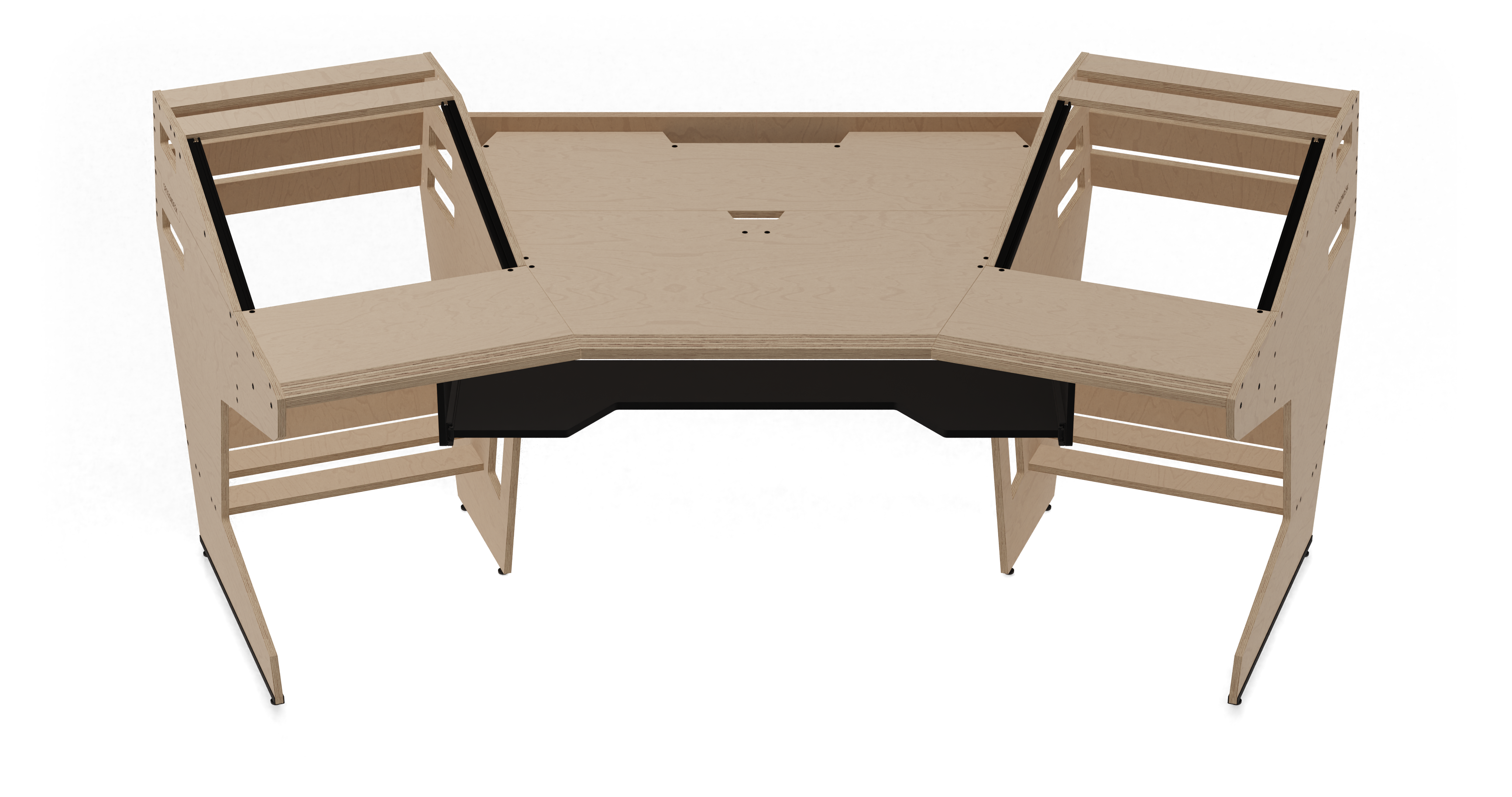 Sessiondesk GUSTAV 2.0 Studio Desk with KEY medium Keyboard Drawer - 100% Birch gallery 1